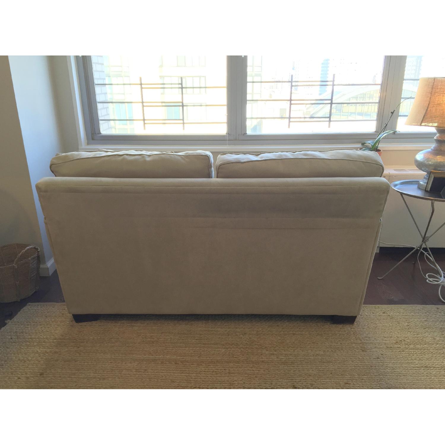 Bloomingdale's Tan Herringbone Loveseat - image-4