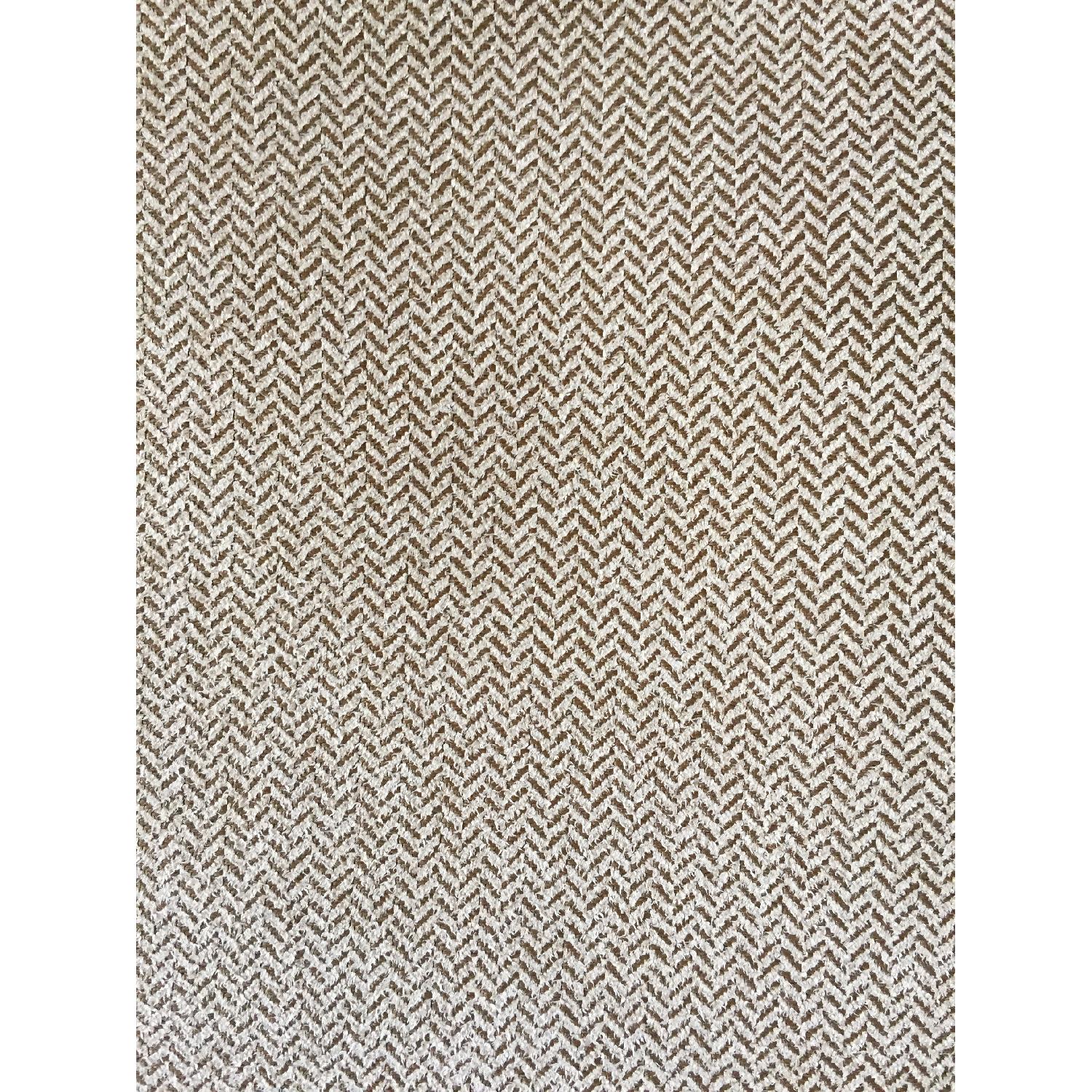 Bloomingdale's Tan Herringbone Loveseat - image-6