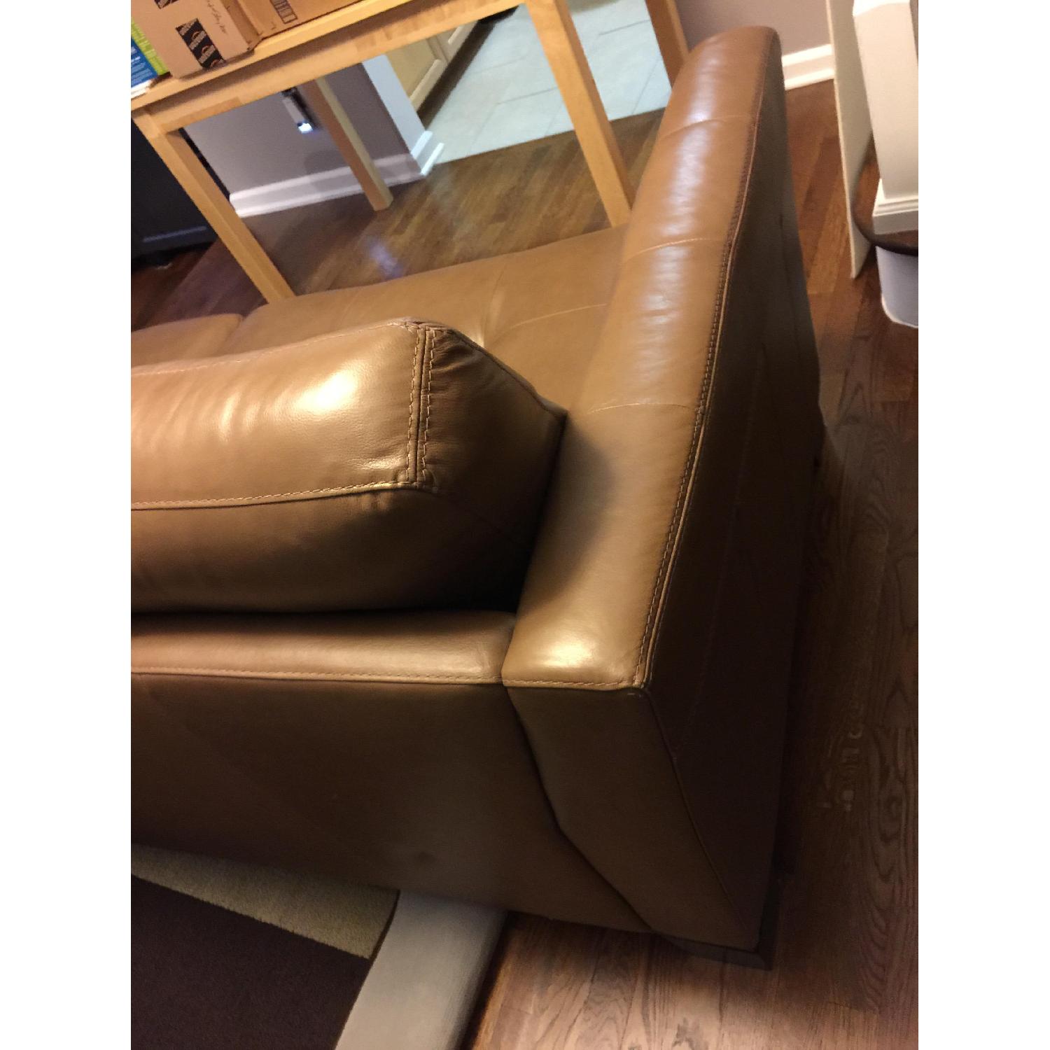 Macy's Martino Leather Sofa - image-5
