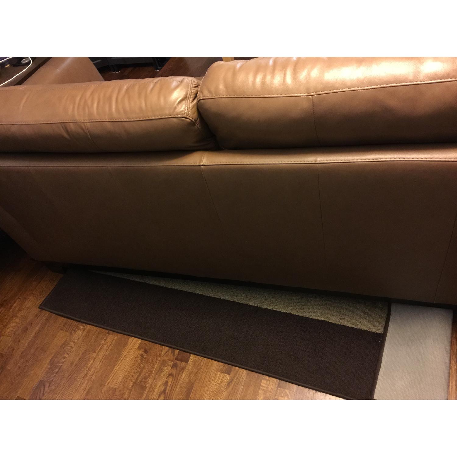 Macy's Martino Leather Sofa - image-7
