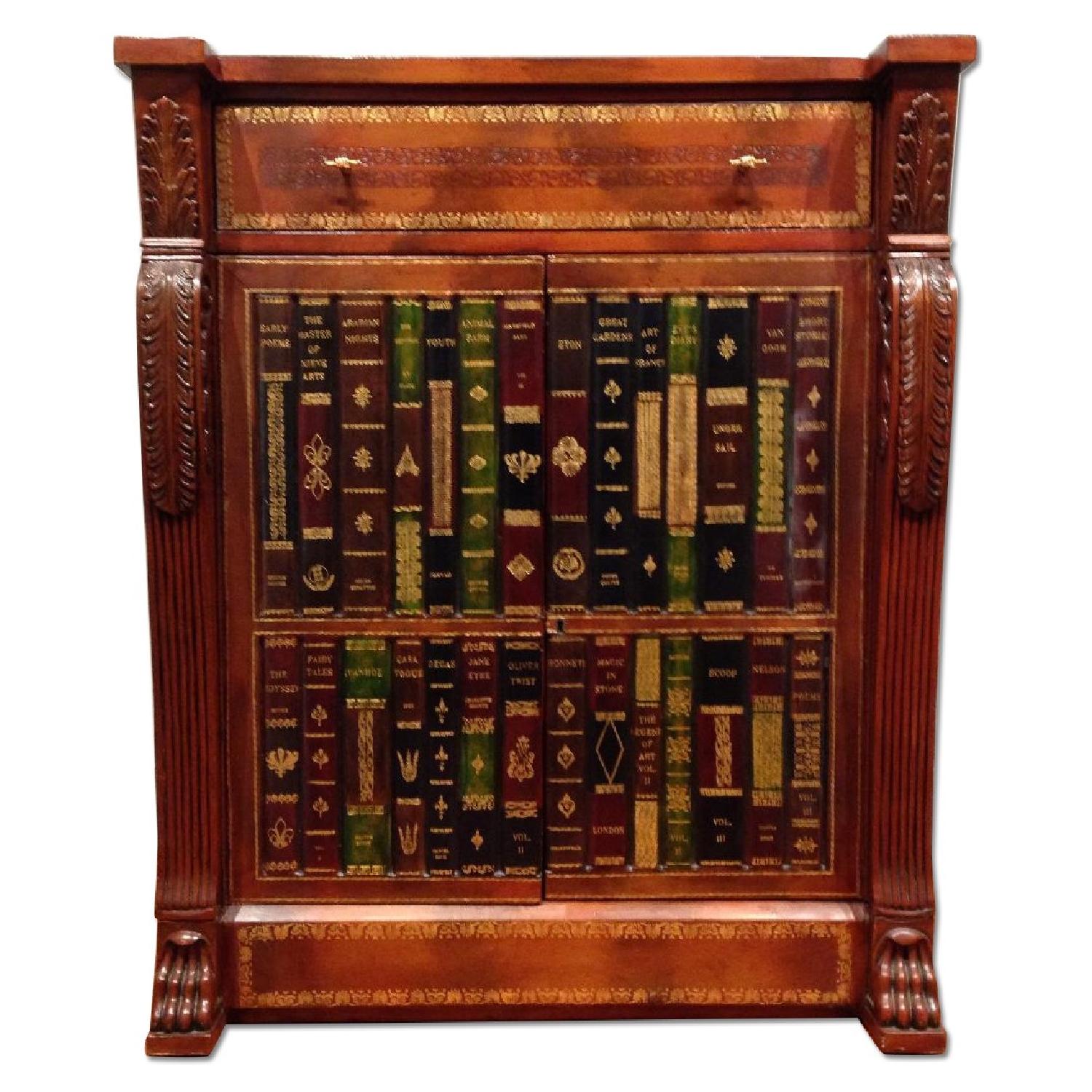 Maitland Smith Hand Made Sold Wood Multi Functional Piece - image-0