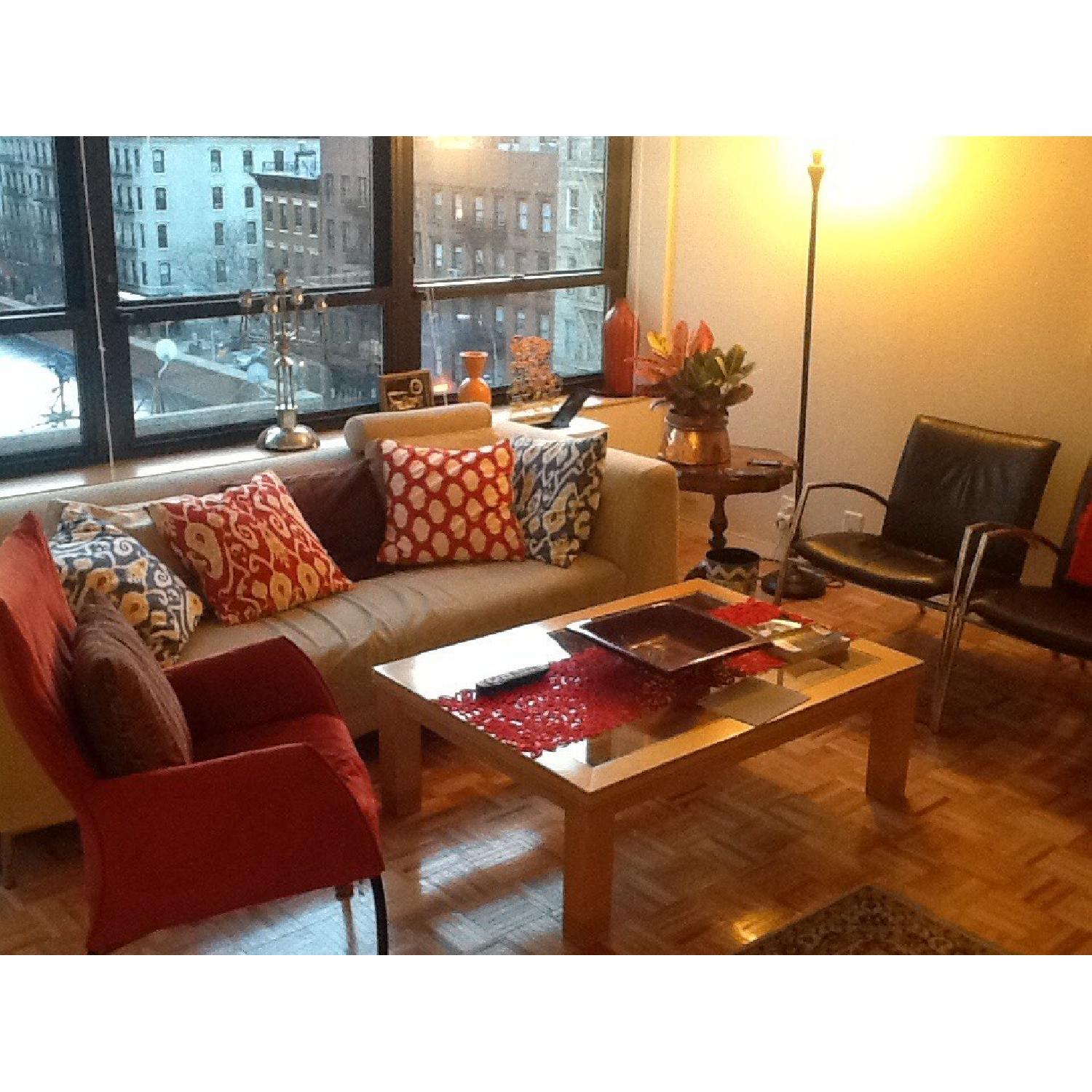 Wood and Glass Coffee Table - image-2