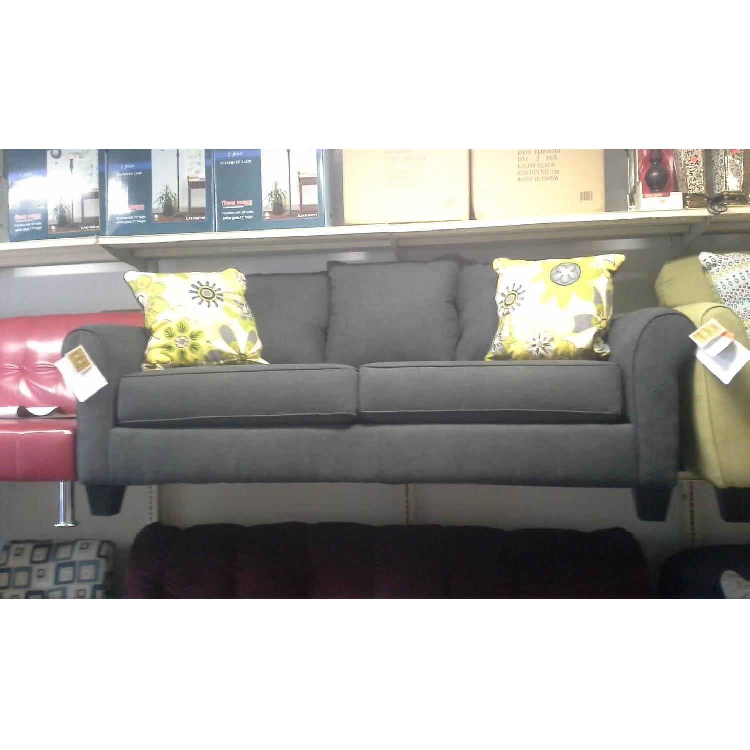Ashley's Charcoal Sofa - image-1