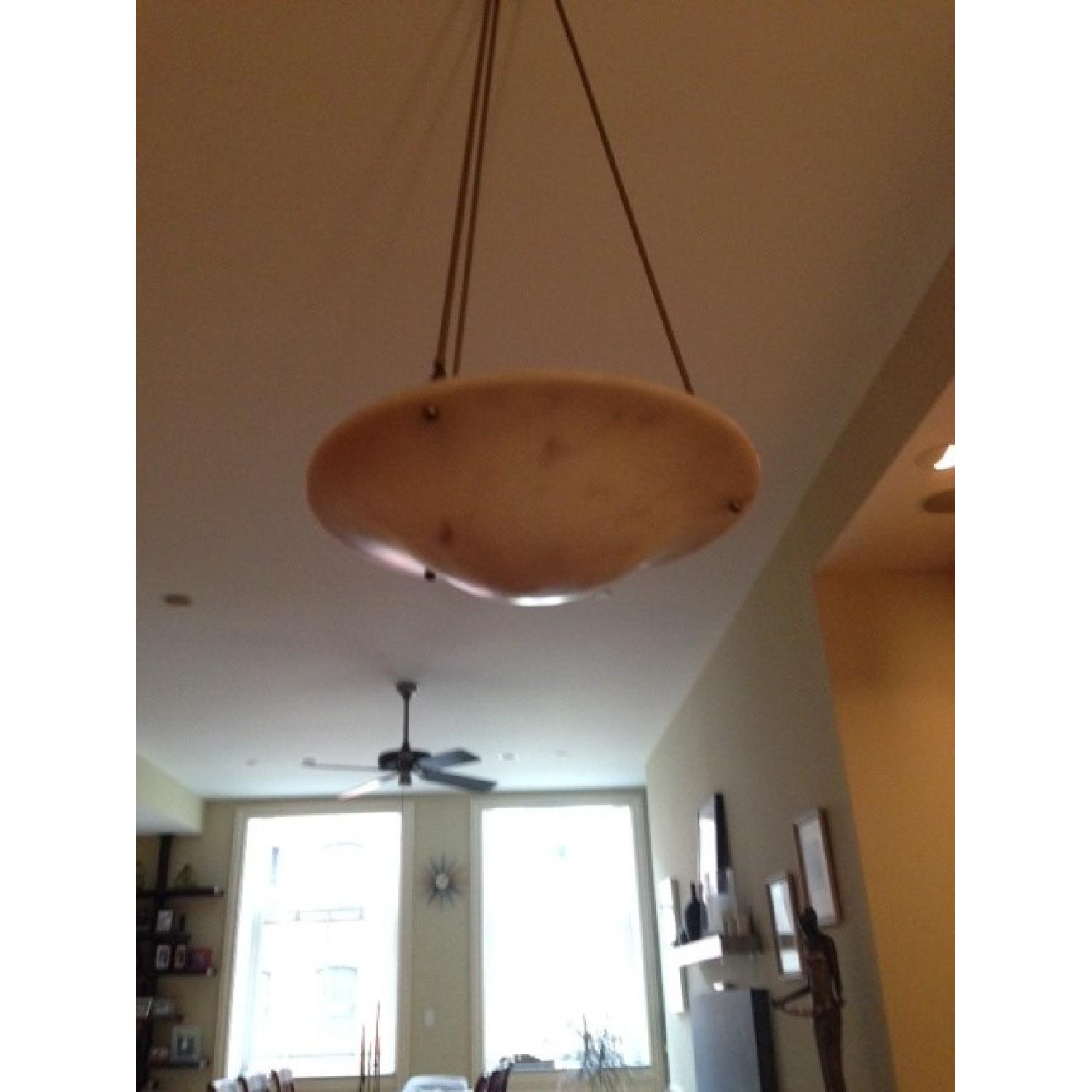 Urban Archaeology Alabaster Sculpted Hanging Light - image-1