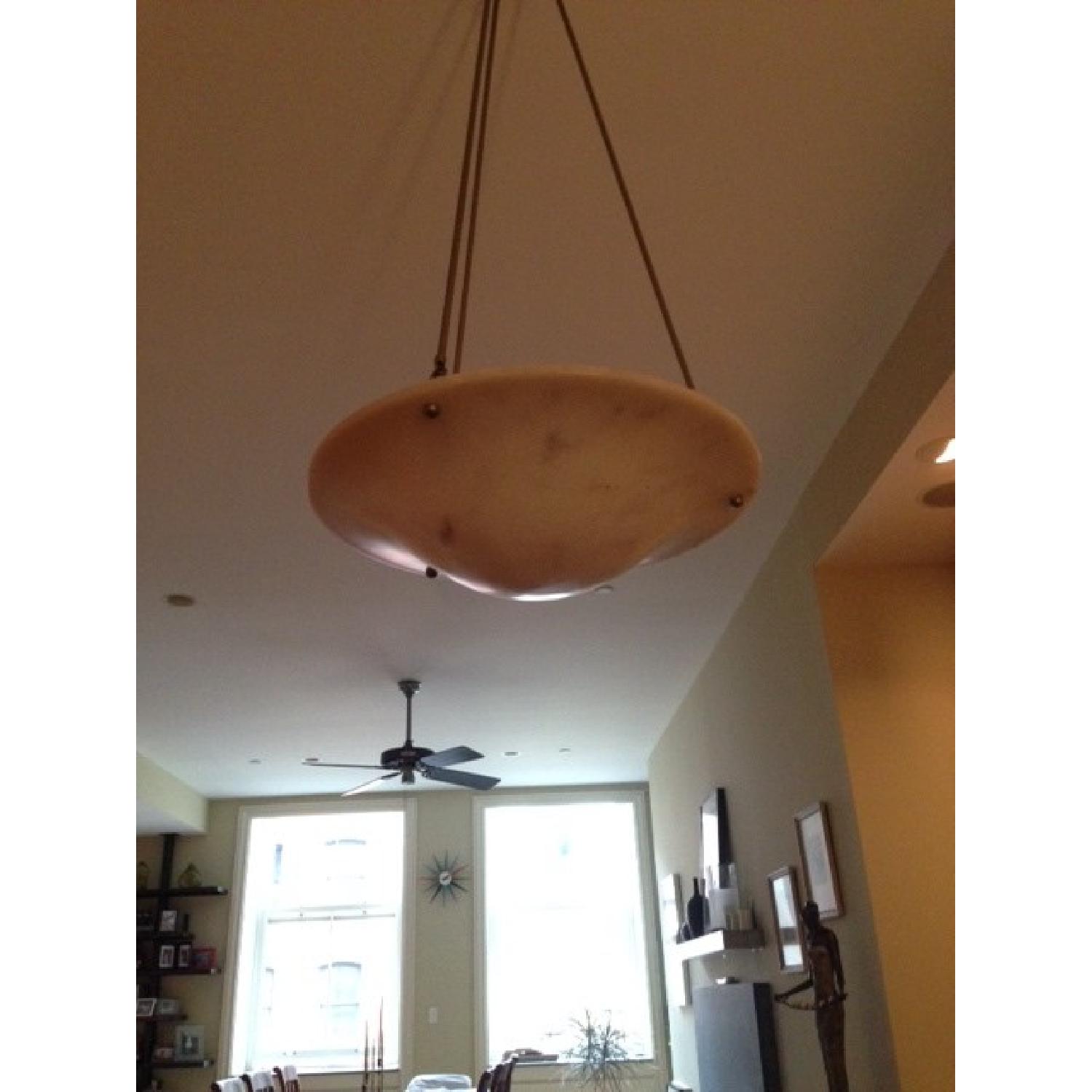 Urban Archaeology Alabaster Sculpted Hanging Light - image-2