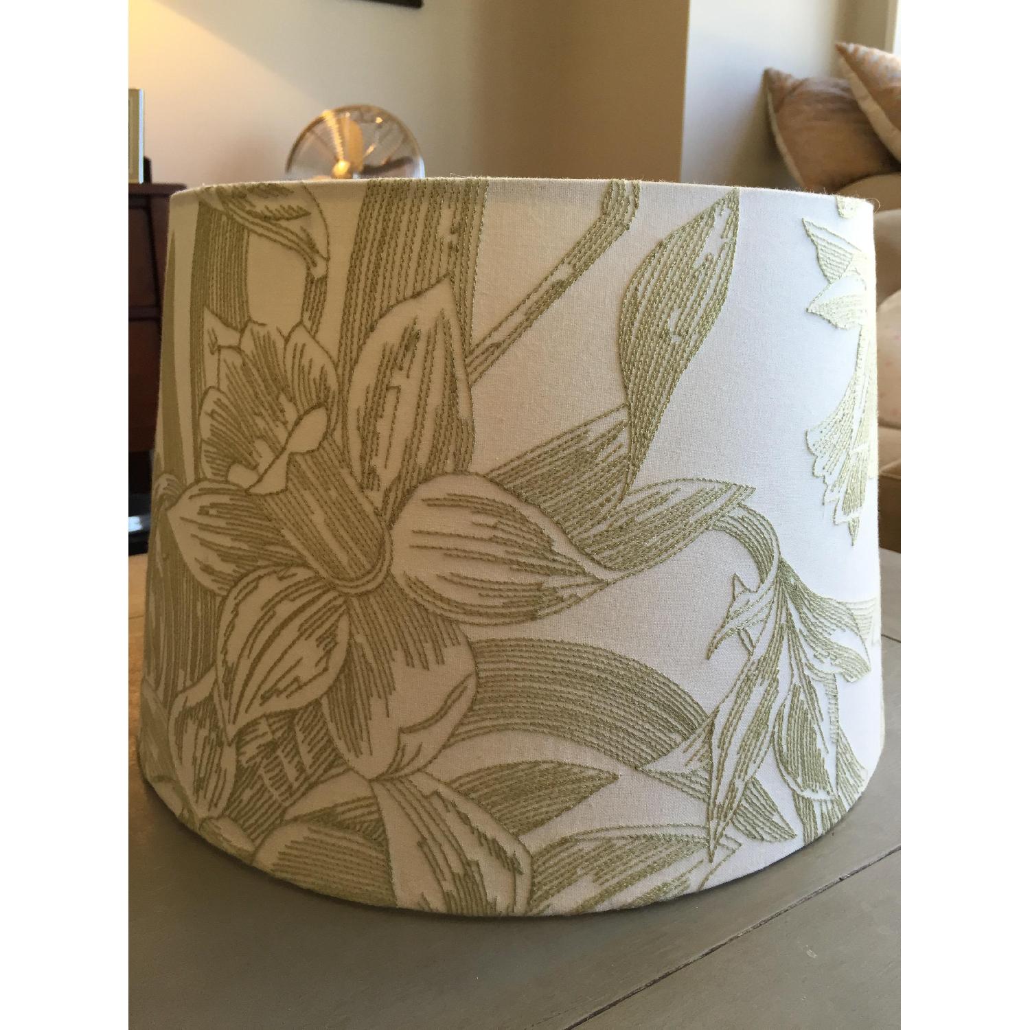 Pottery Barn Embroidered Lampshade - image-1