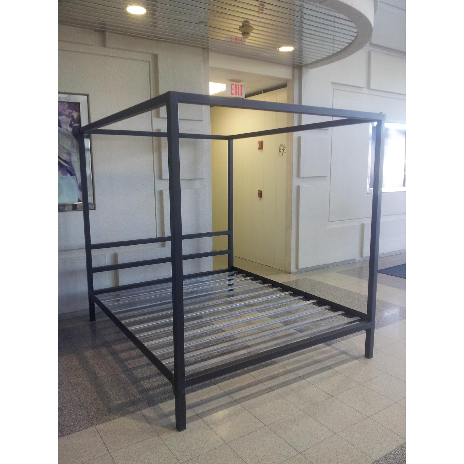Room & Board King Size Iron Bed - image-1