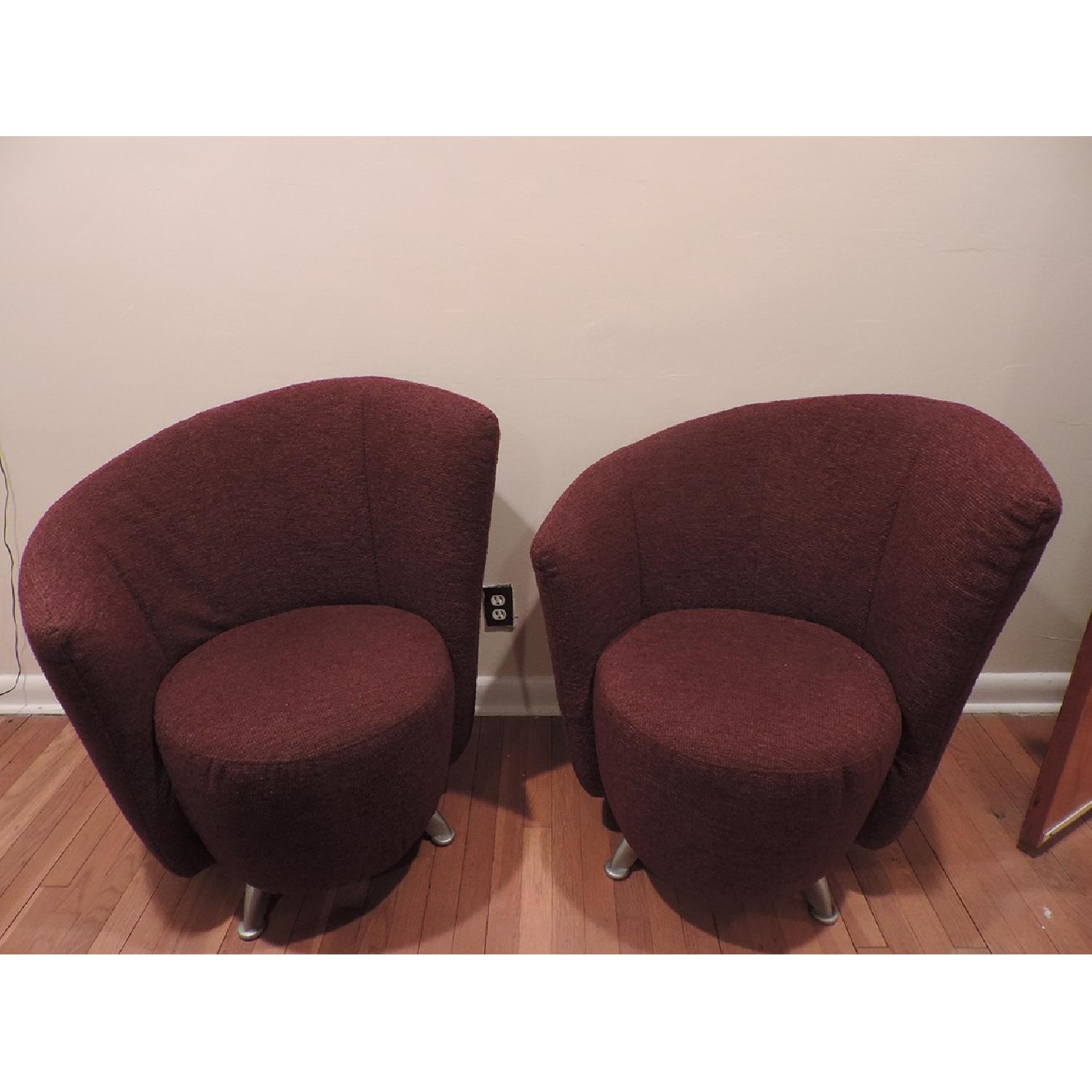 Art Deco Inspired Armchairs - Set of 2 - image-1