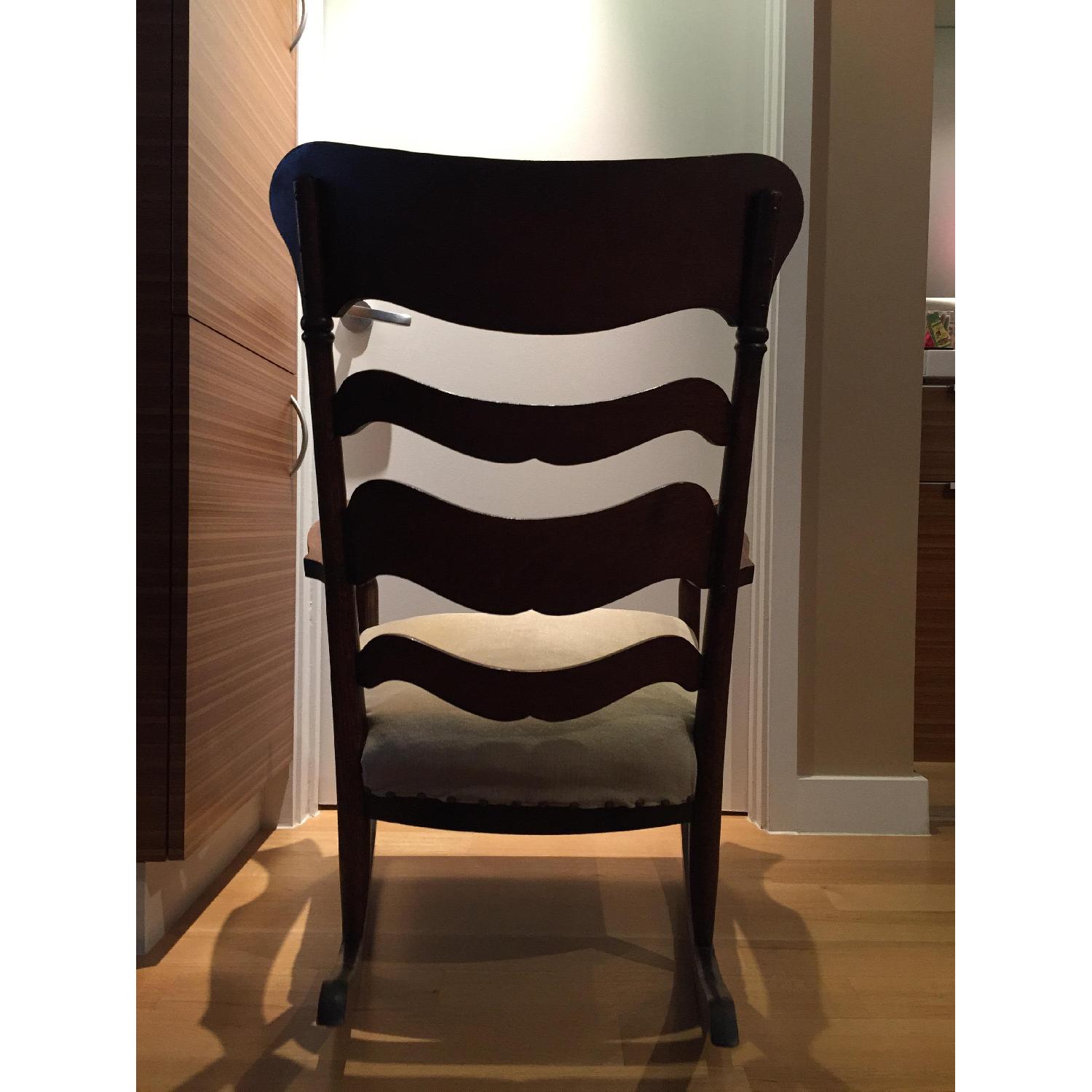 Late 1800's Antique Wood Rocker - image-3