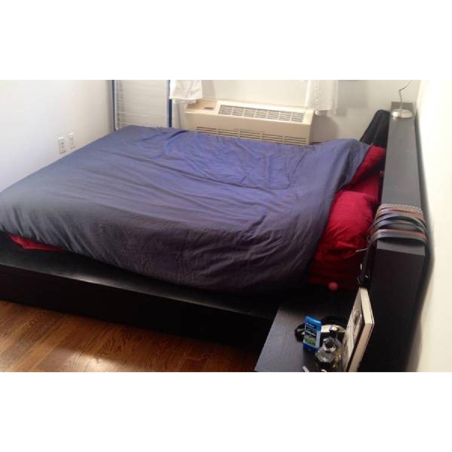 BoConcept Queen Dark Wood Bed Frame - image-2
