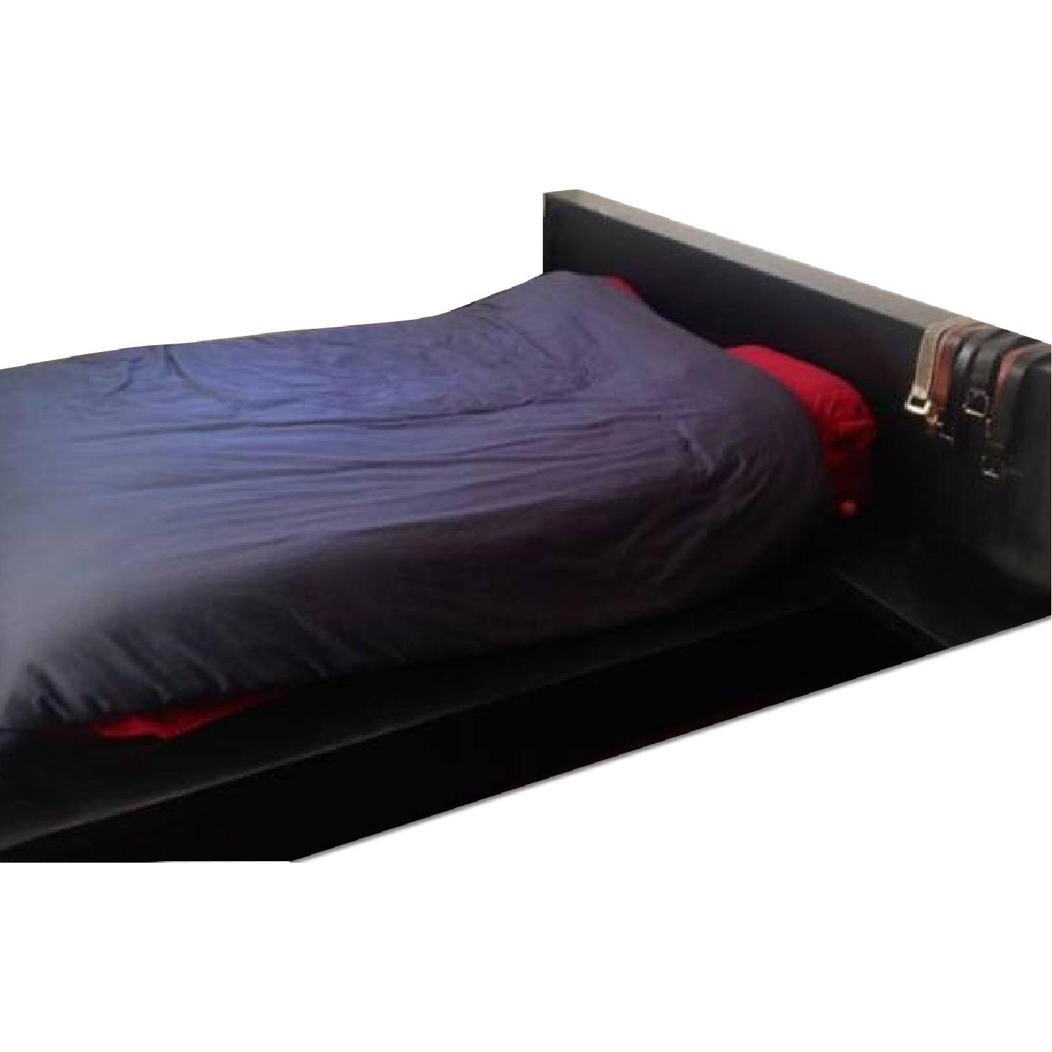 BoConcept Queen Dark Wood Bed Frame - image-0