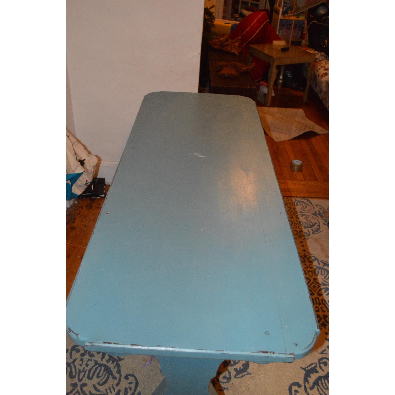 Vintage Painted Dining/Sofa Table - image-1