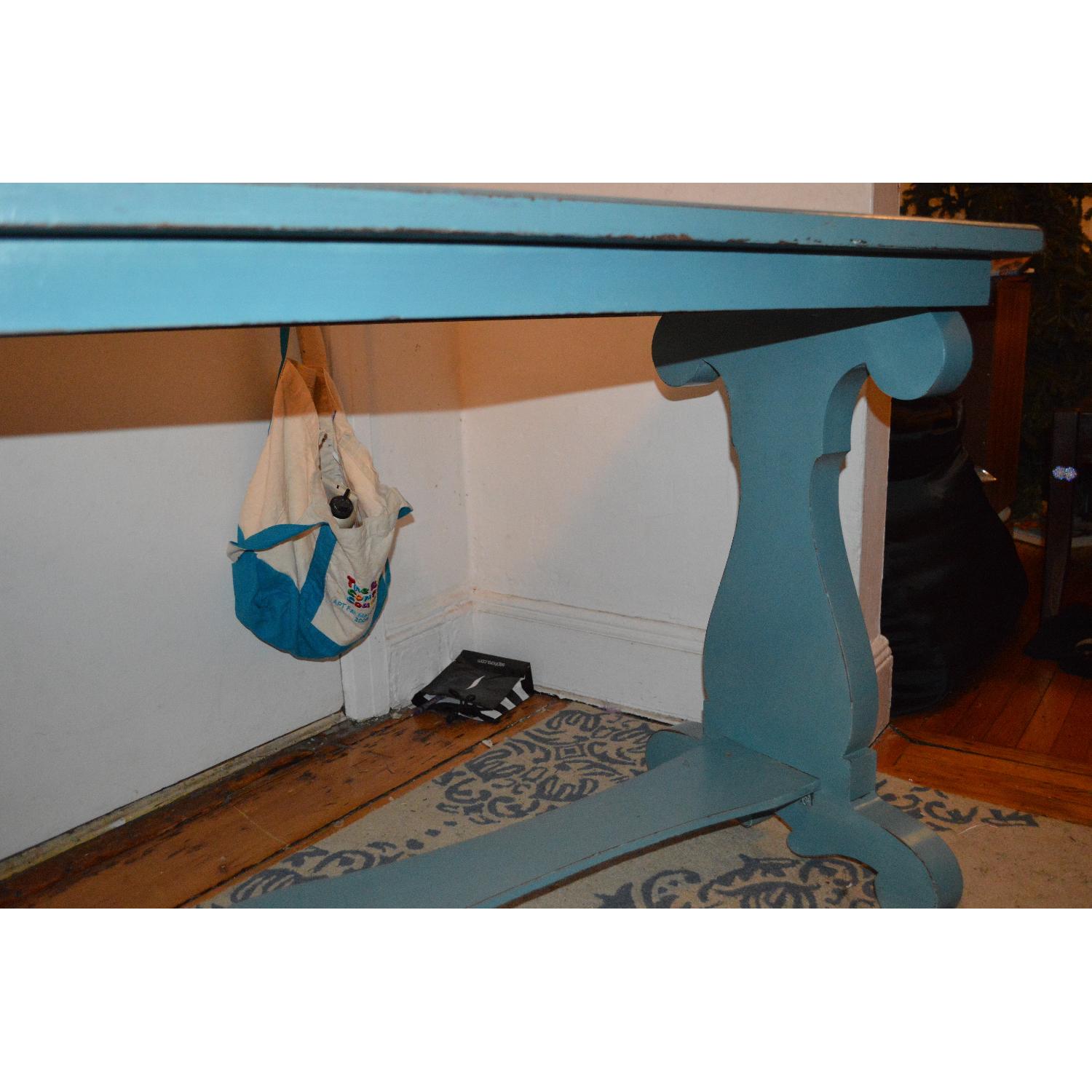 Vintage Painted Dining/Sofa Table - image-4