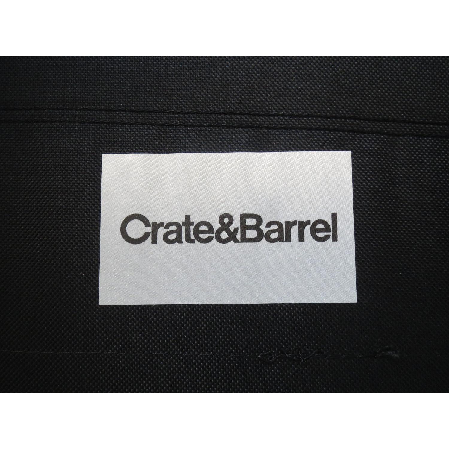 Crate & Barrel Davis Leather Twin Sleeper Chair - image-5