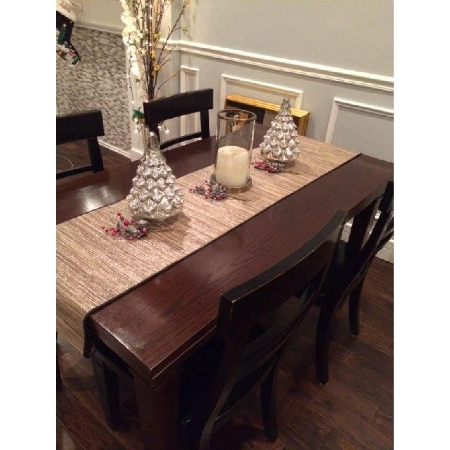 Crate & Barrel Extendable Dining Table with Storage - image-1