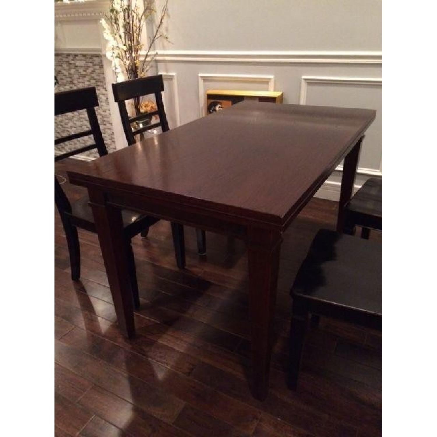 Crate & Barrel Extendable Dining Table with Storage - image-2