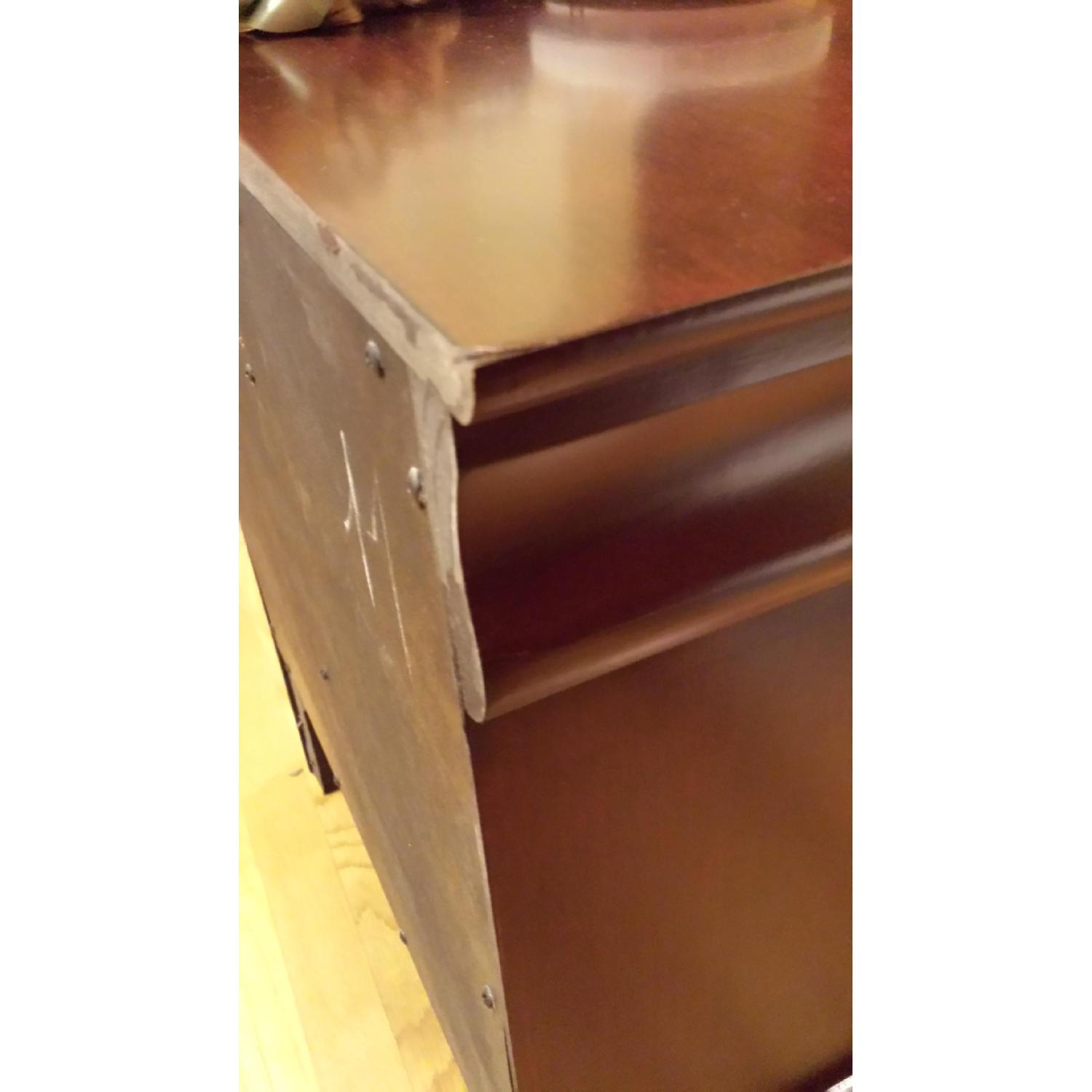 Cherry Wood Finish Nightstand - image-4