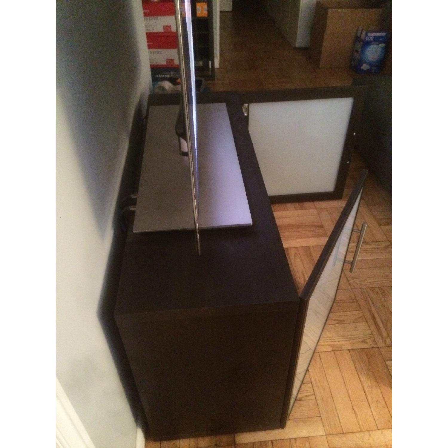 Ikea Frosted Glass Media Center - image-5