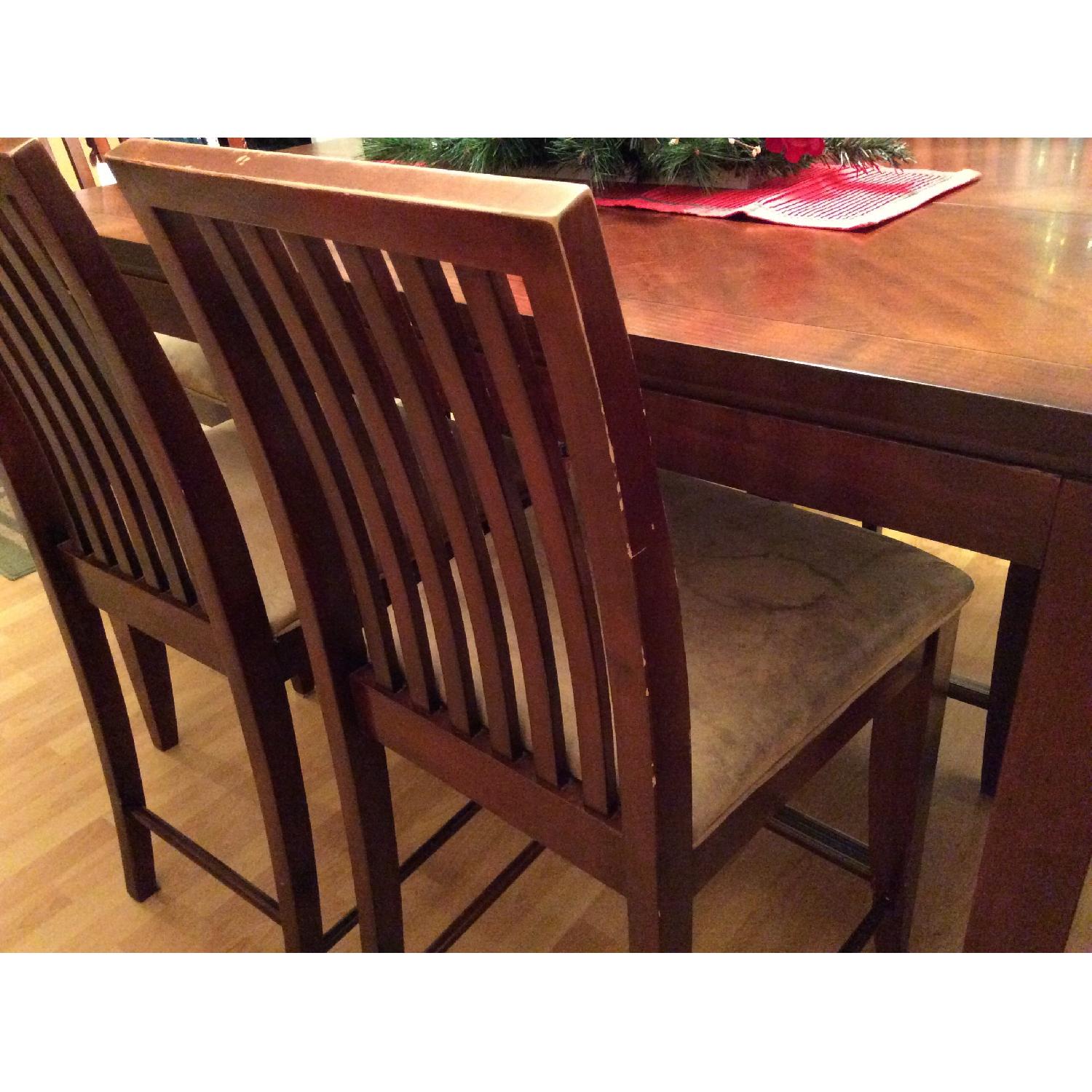 Macy's Dining Table w/ 8 Chairs and a Leaf - image-5