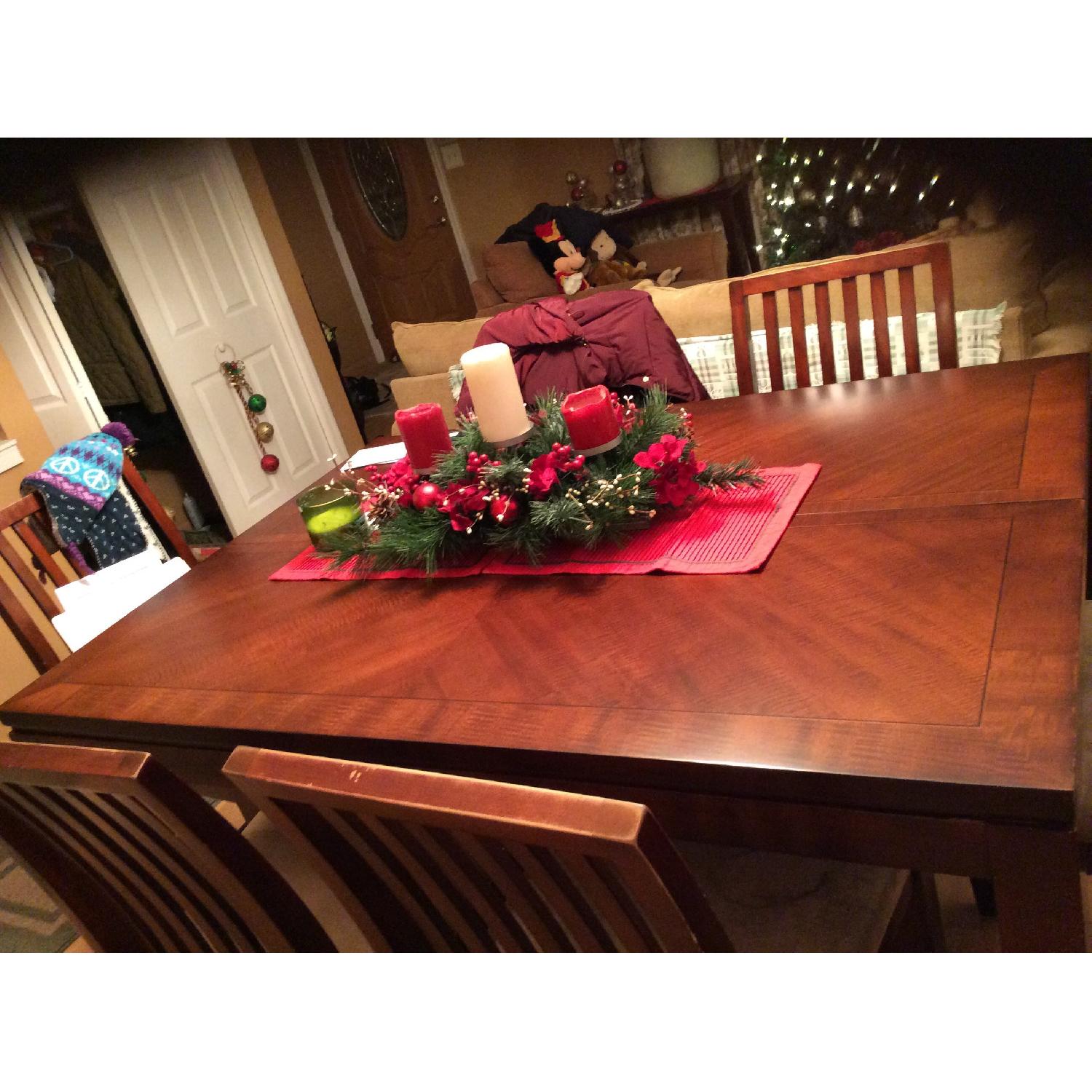 Macy's Dining Table w/ 8 Chairs and a Leaf - image-6