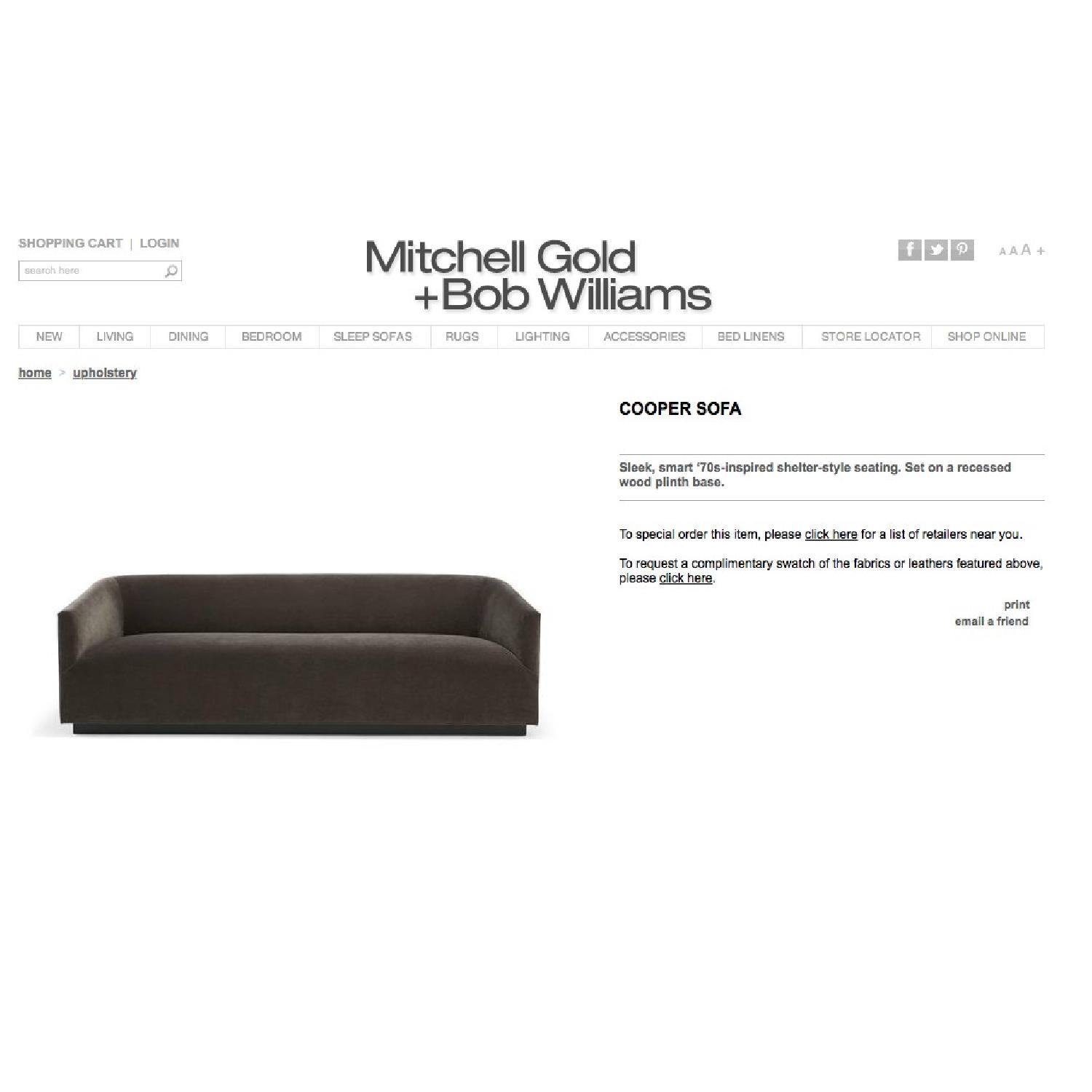 Mitchell Gold + Bob Wiliams Cooper Sofa - image-1
