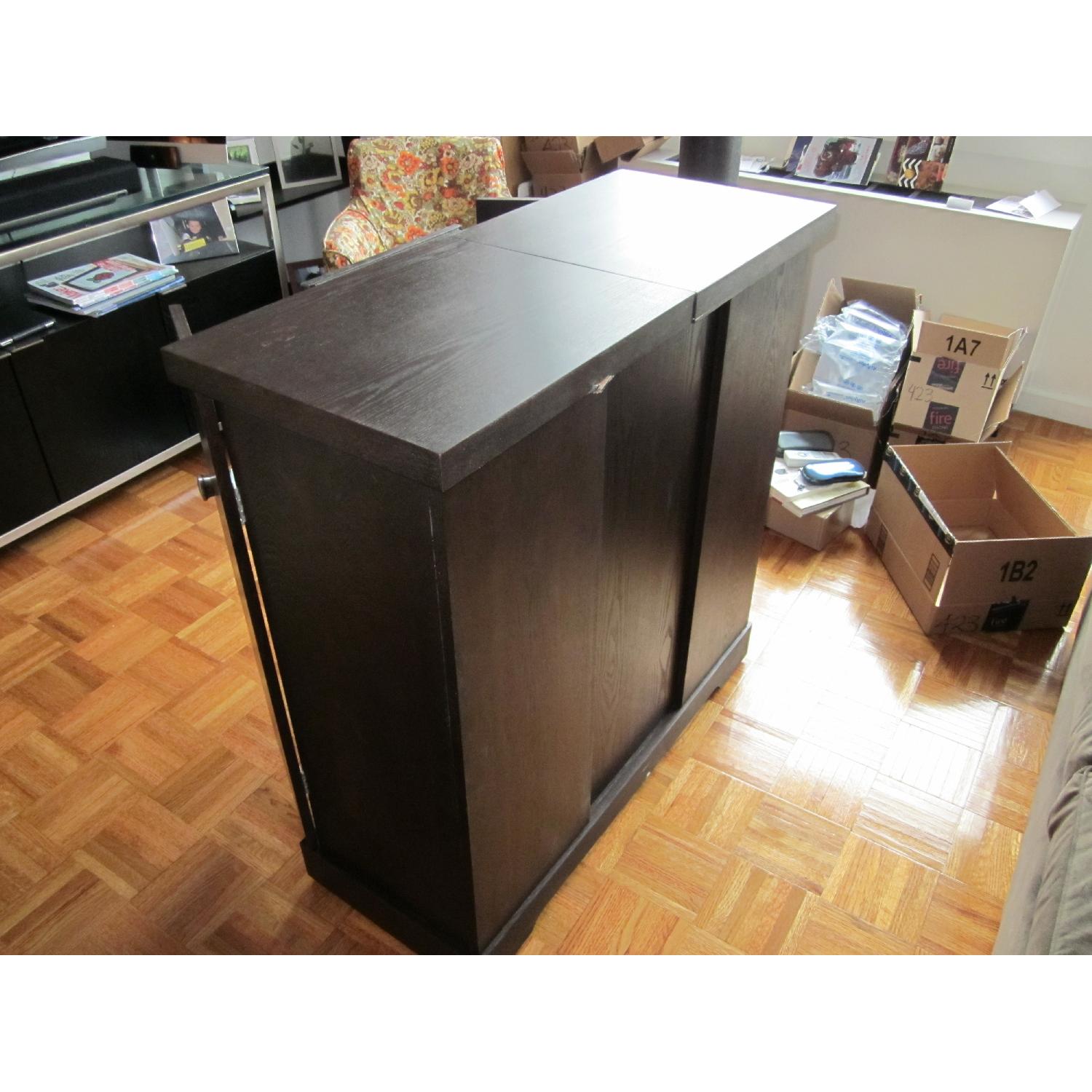 Crate & Barrel Wine Cabinet - image-3