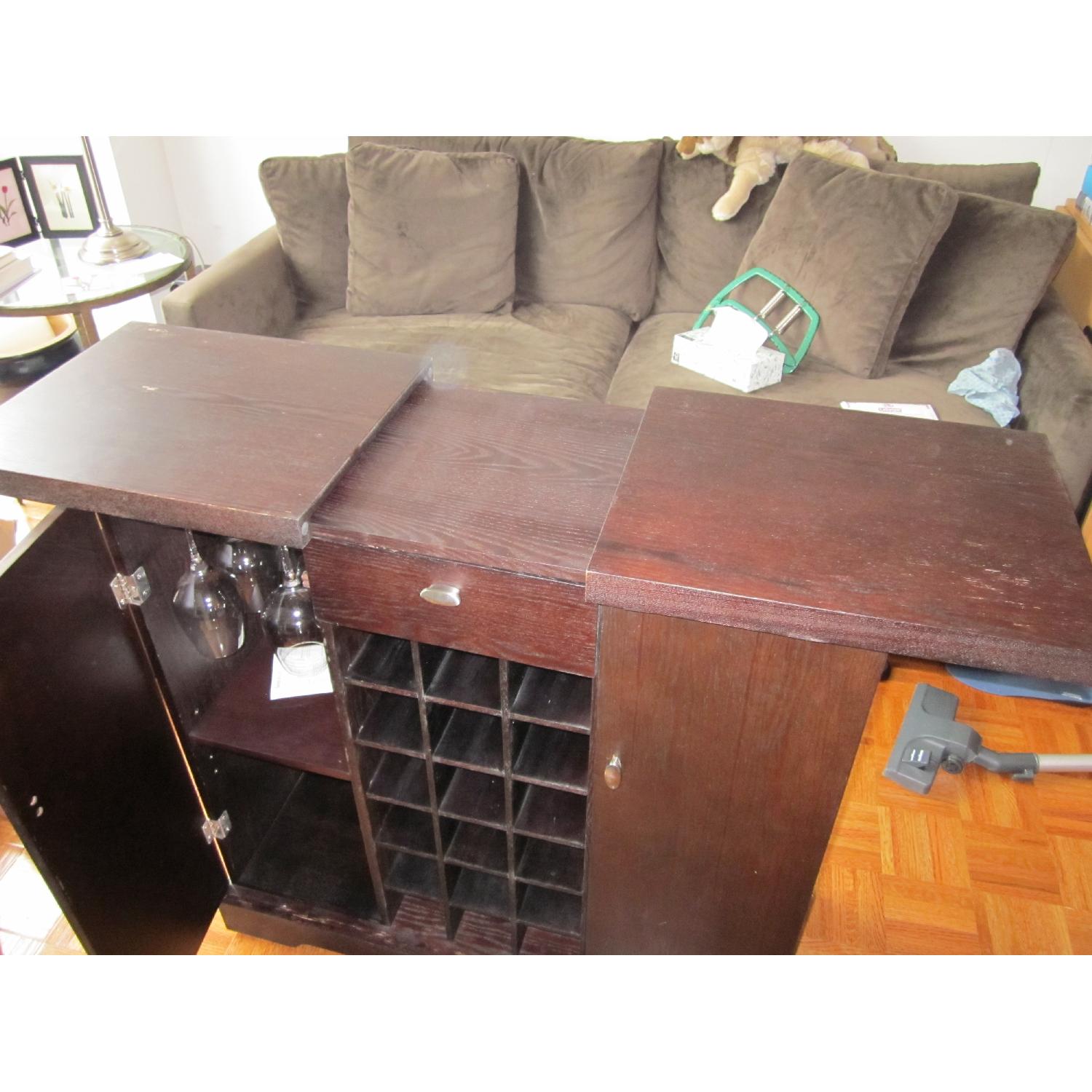 Crate & Barrel Wine Cabinet - image-8