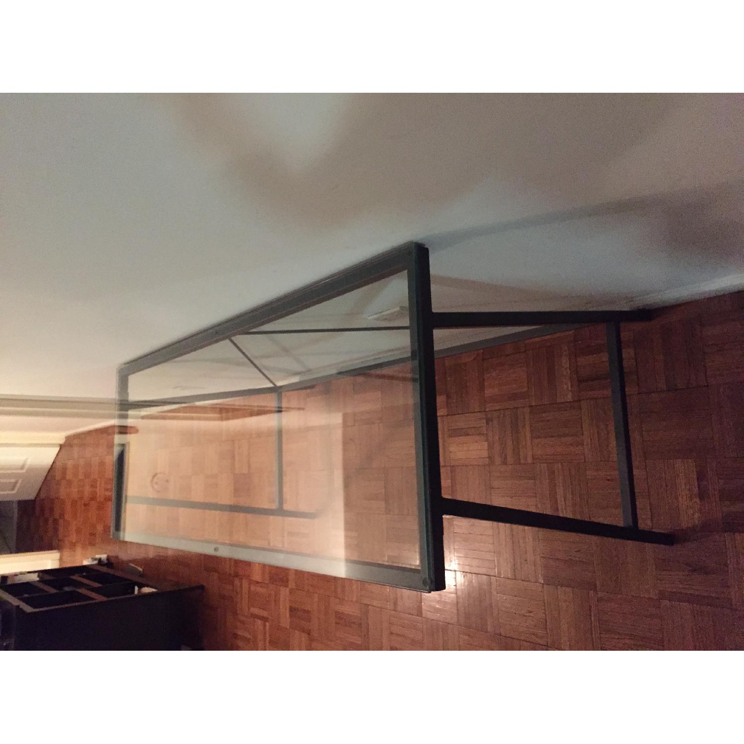 CB2 Glass Top Console Table - image-1