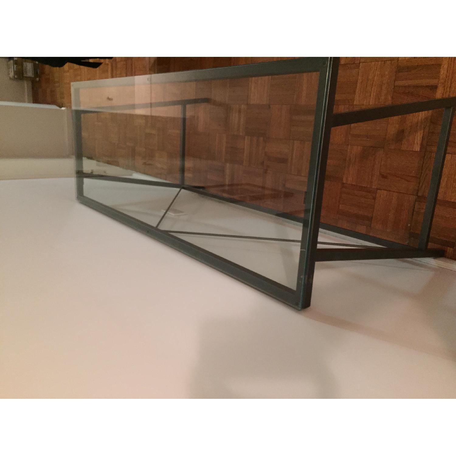 CB2 Glass Top Console Table - image-2