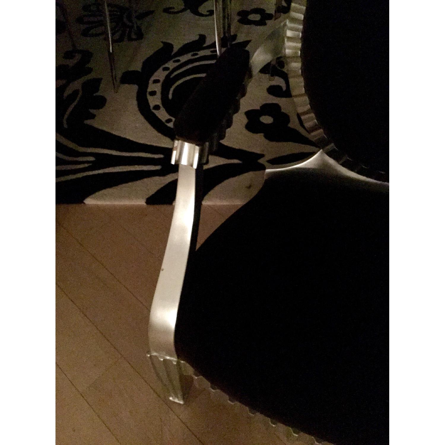 Donghia Silver Gilded Brown Velvet Occasional Chairs - Set of 2 - image-1
