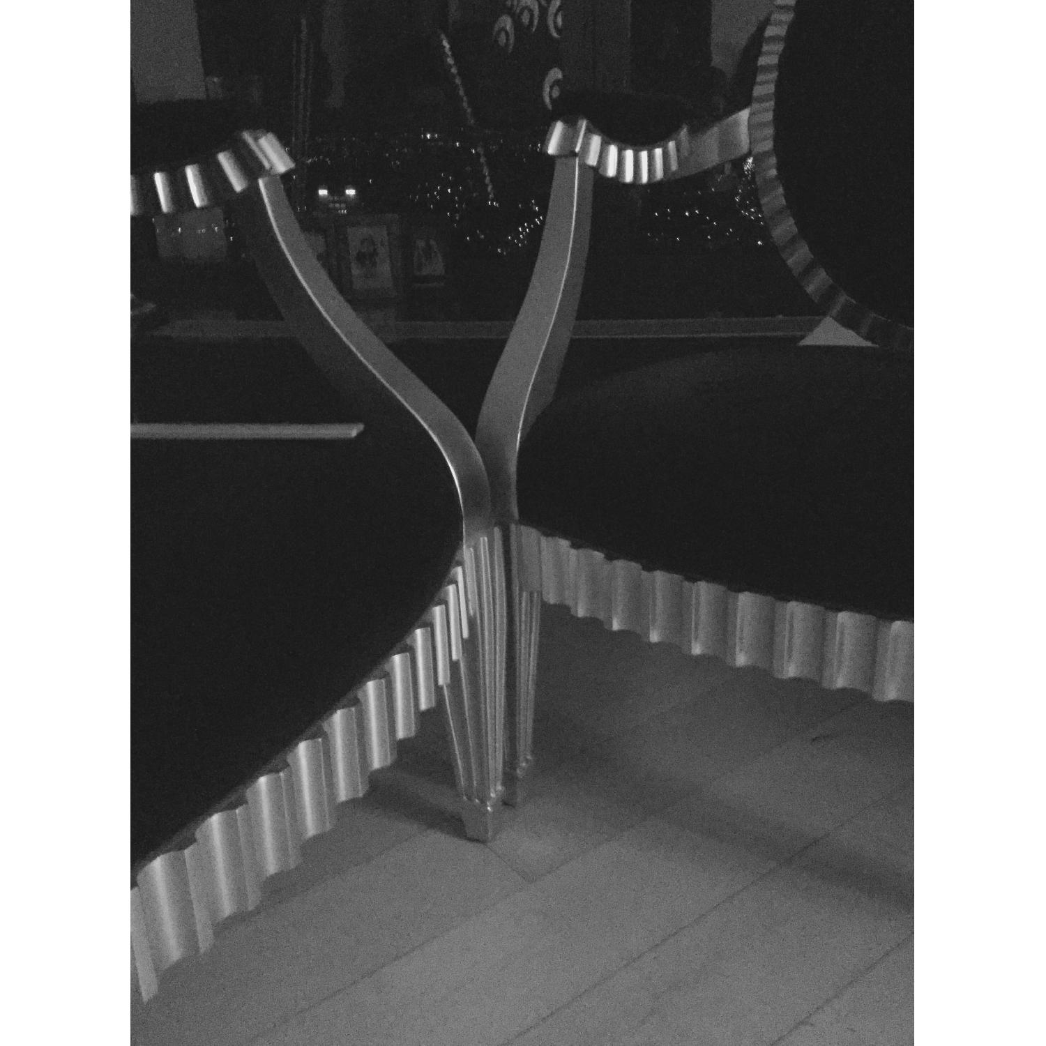 Donghia Silver Gilded Brown Velvet Occasional Chairs - Set of 2 - image-4