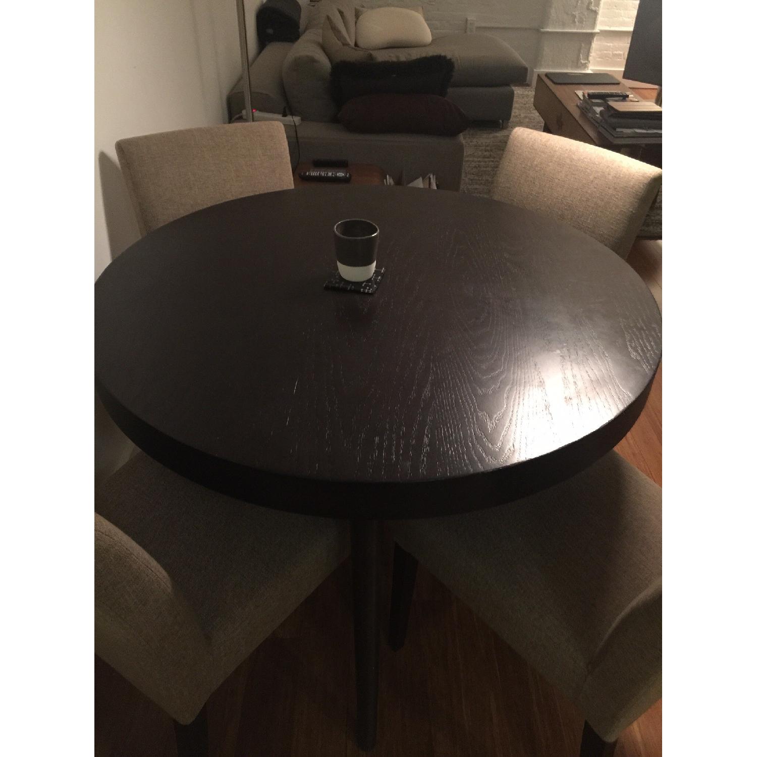 West Elm Dining Table w/ 4 Crate & Barrel Chairs - image-1