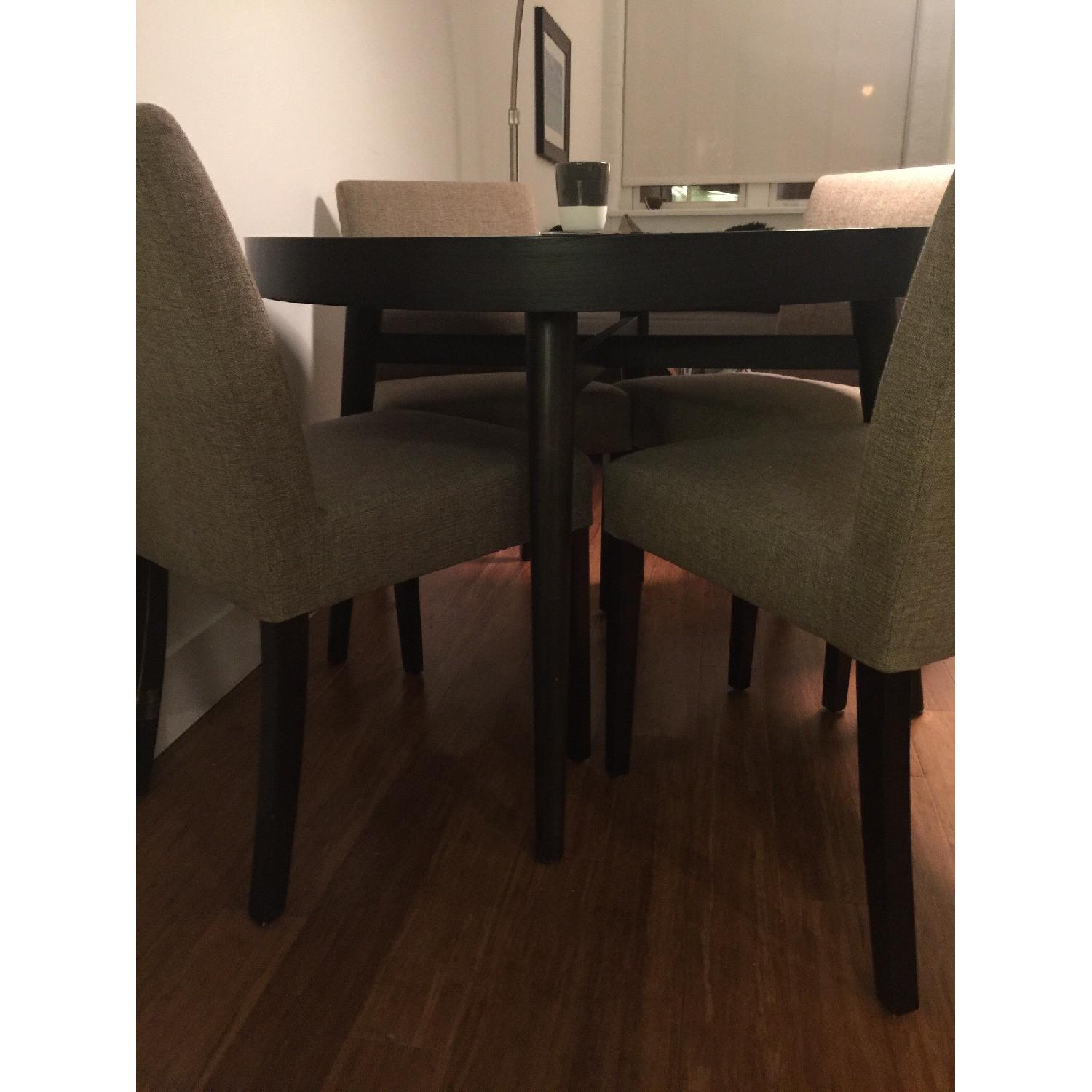 West Elm Dining Table w/ 4 Crate & Barrel Chairs - image-2