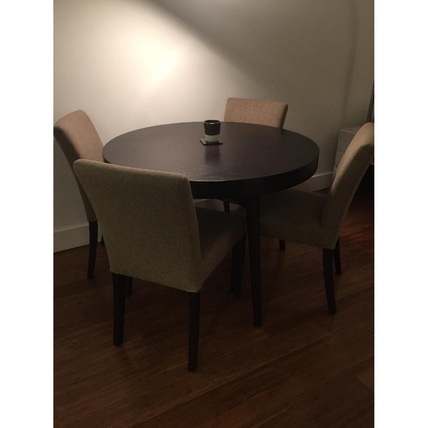 West Elm Dining Table w/ 4 Crate & Barrel Chairs - image-3