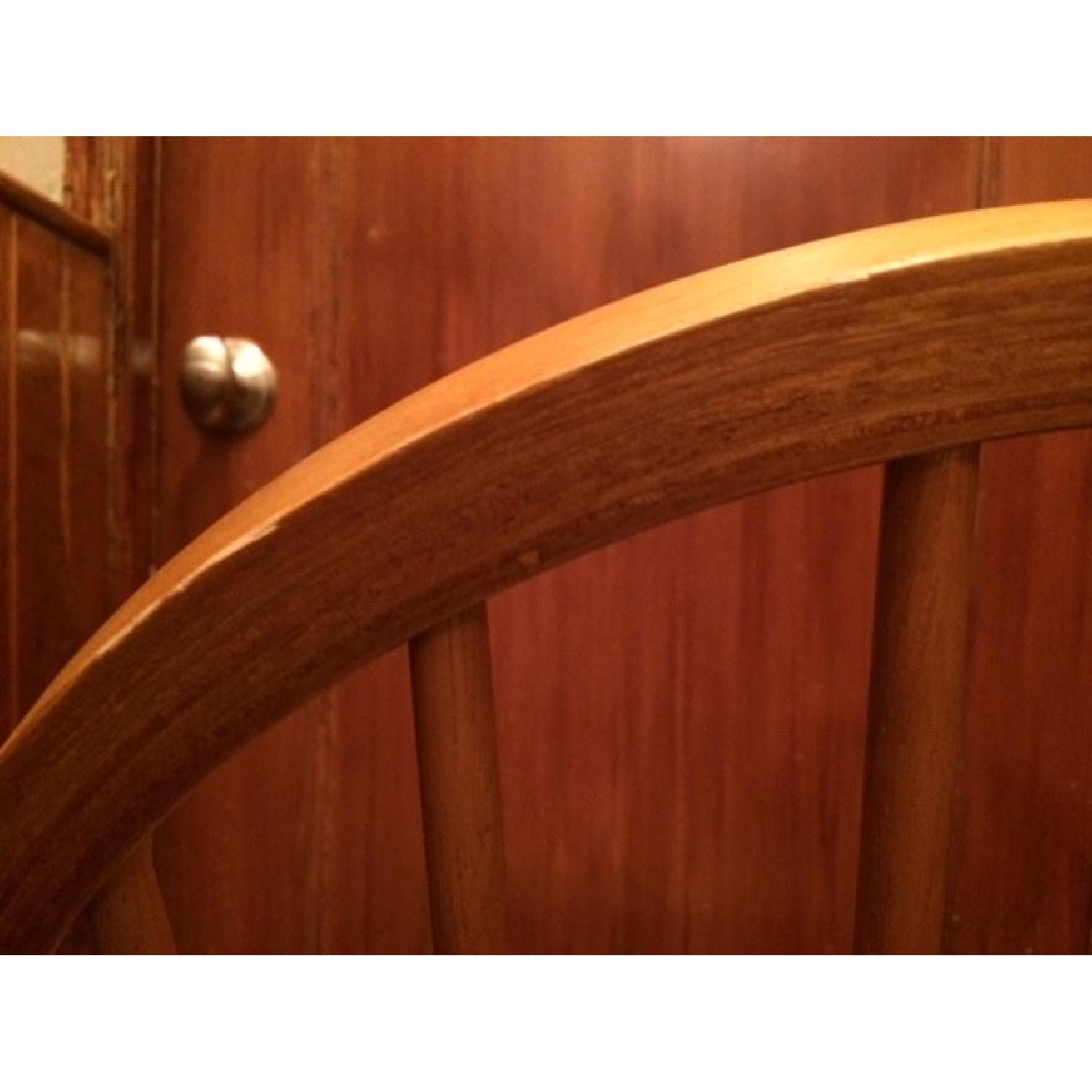 Natural Wood with Terracotta Tile Top Rectangle Dining Table w/ 4 Chairs - image-7