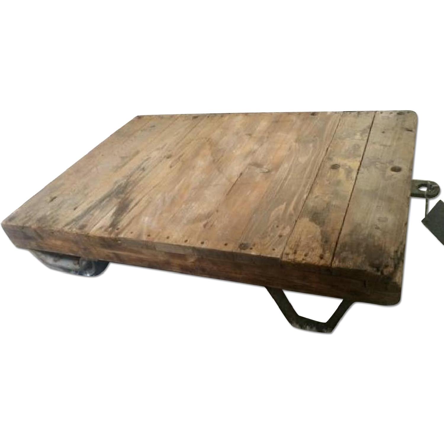 Van Thiel & Co Industrial Cart Coffee Table - image-0