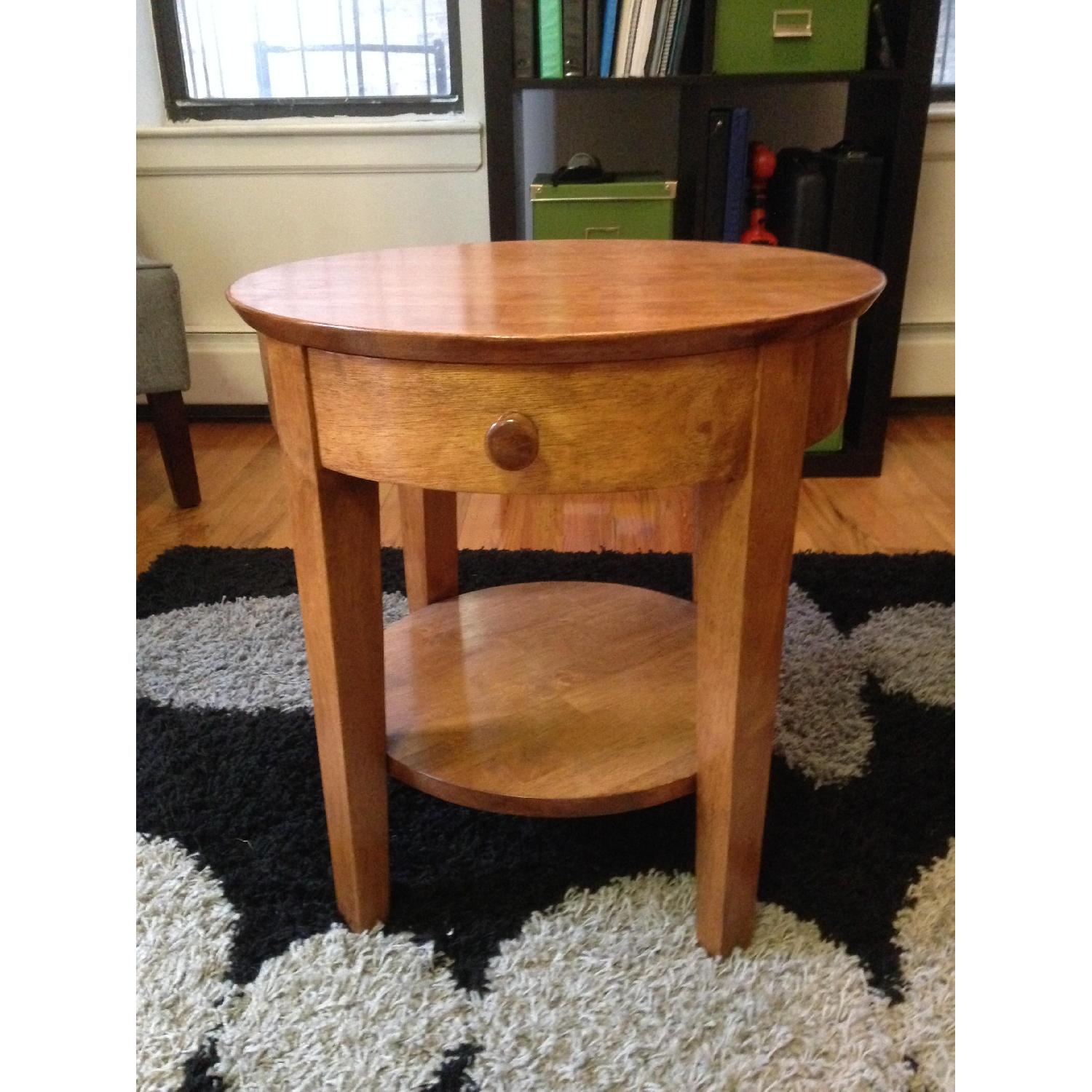 Hard Wood End Tables - image-1