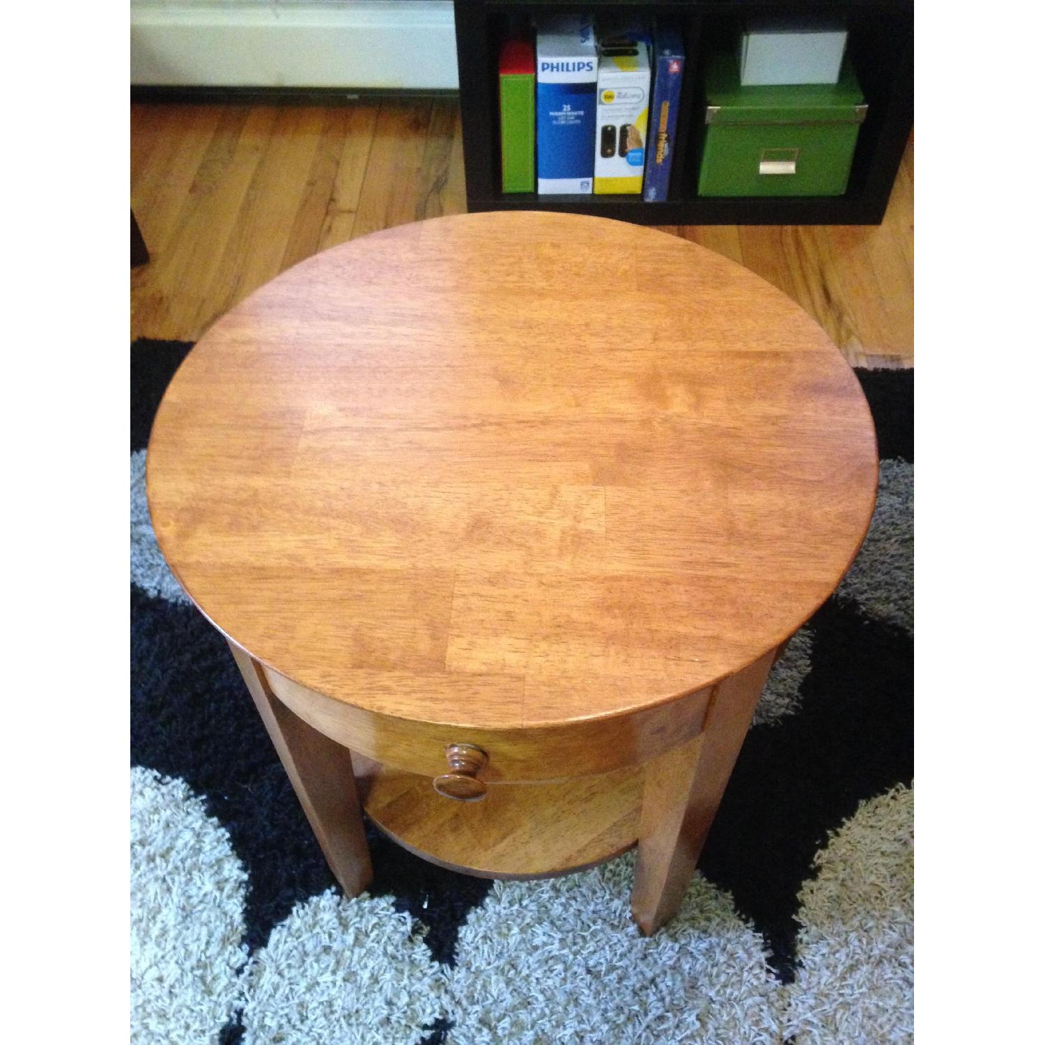 Hard Wood End Tables - image-2
