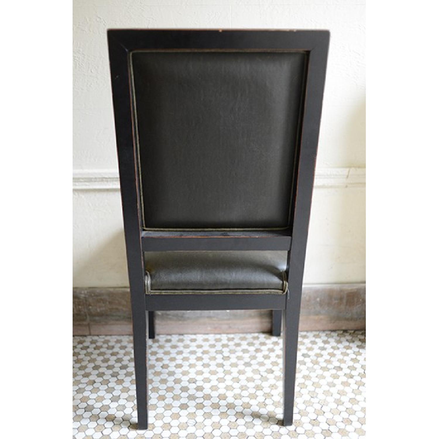 Crate & Barrel Hand-Crafted Italian Leather Dining Room Chairs - Set of 4 - image-4