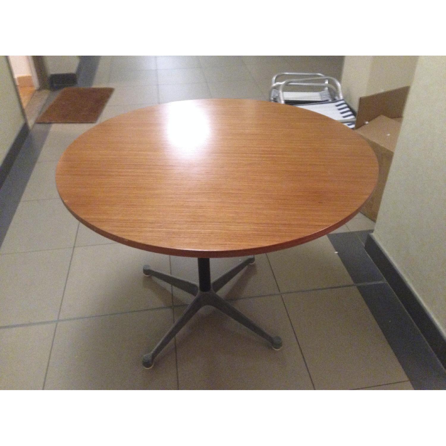 Vintage Eames Herman Miller Round Dining Table - image-1