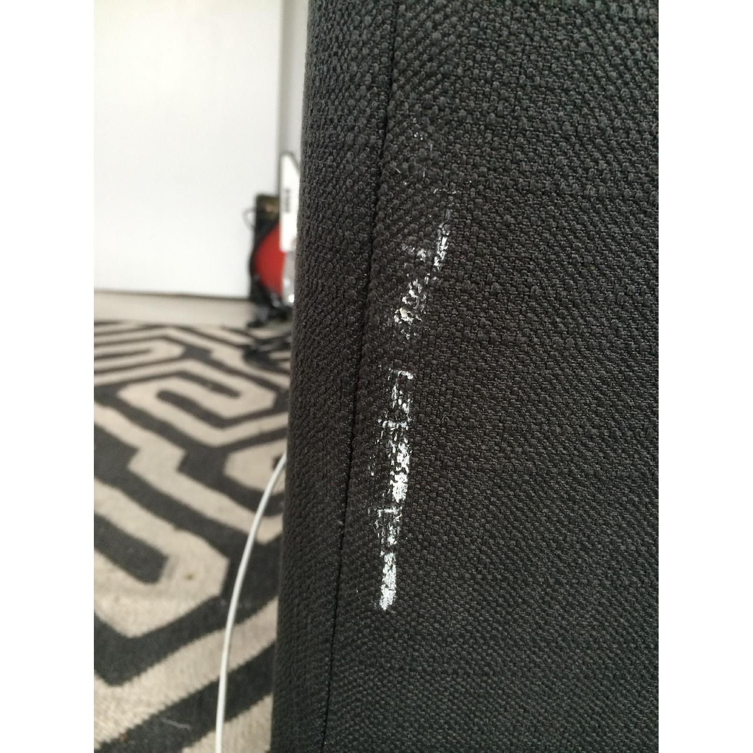 CB2 Slate Gray Sleeper Loveseat - image-4