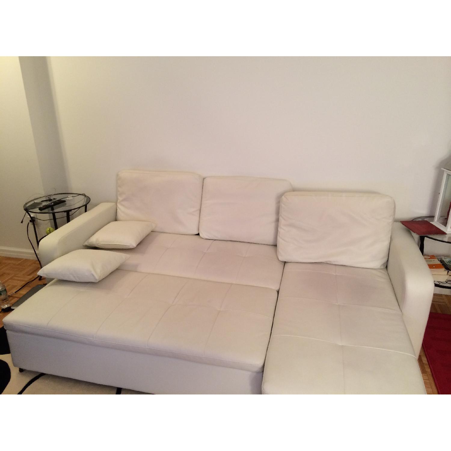 Overstock Convertible Sectional Sofa Bed with Storage - image-2