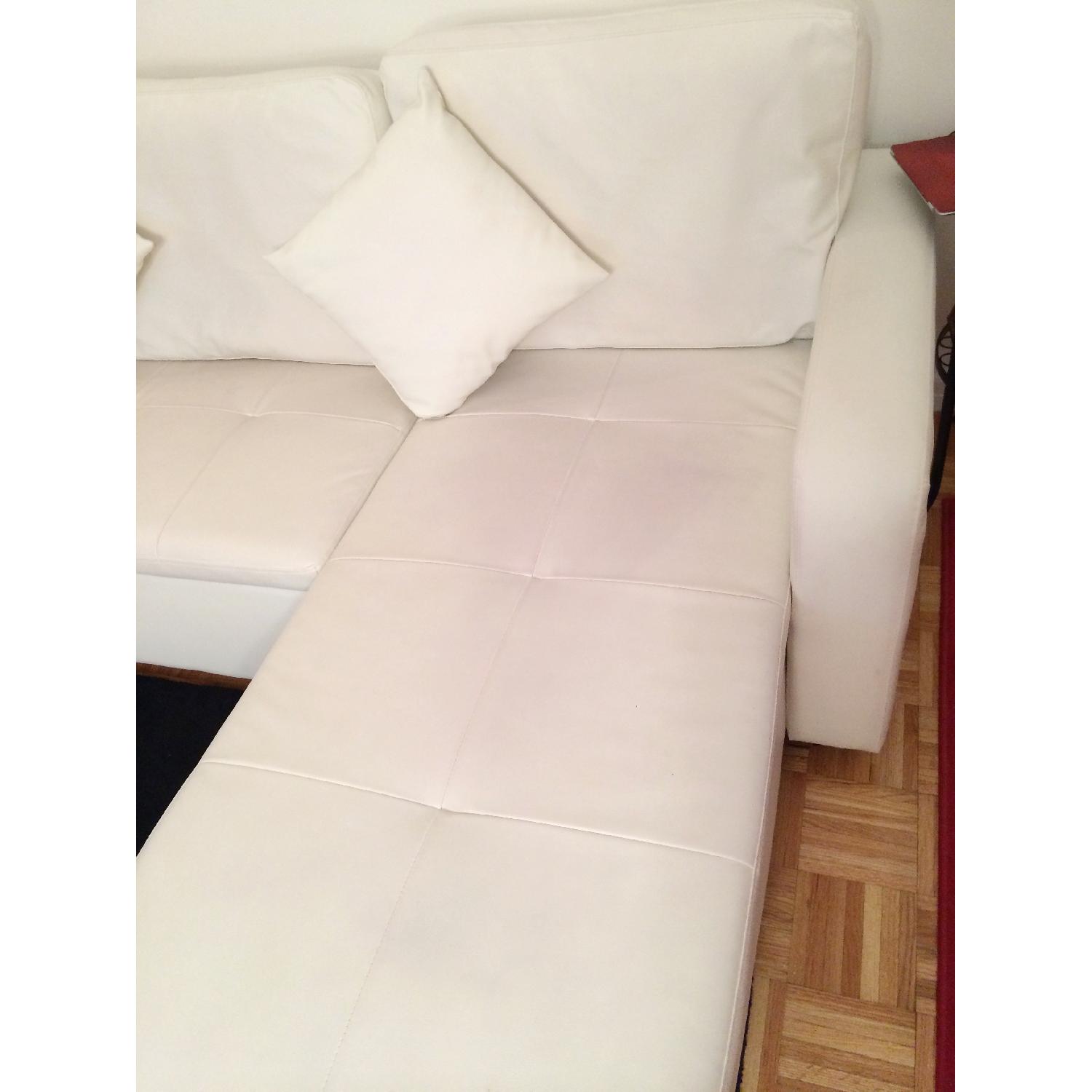 Overstock Convertible Sectional Sofa Bed with Storage - image-3