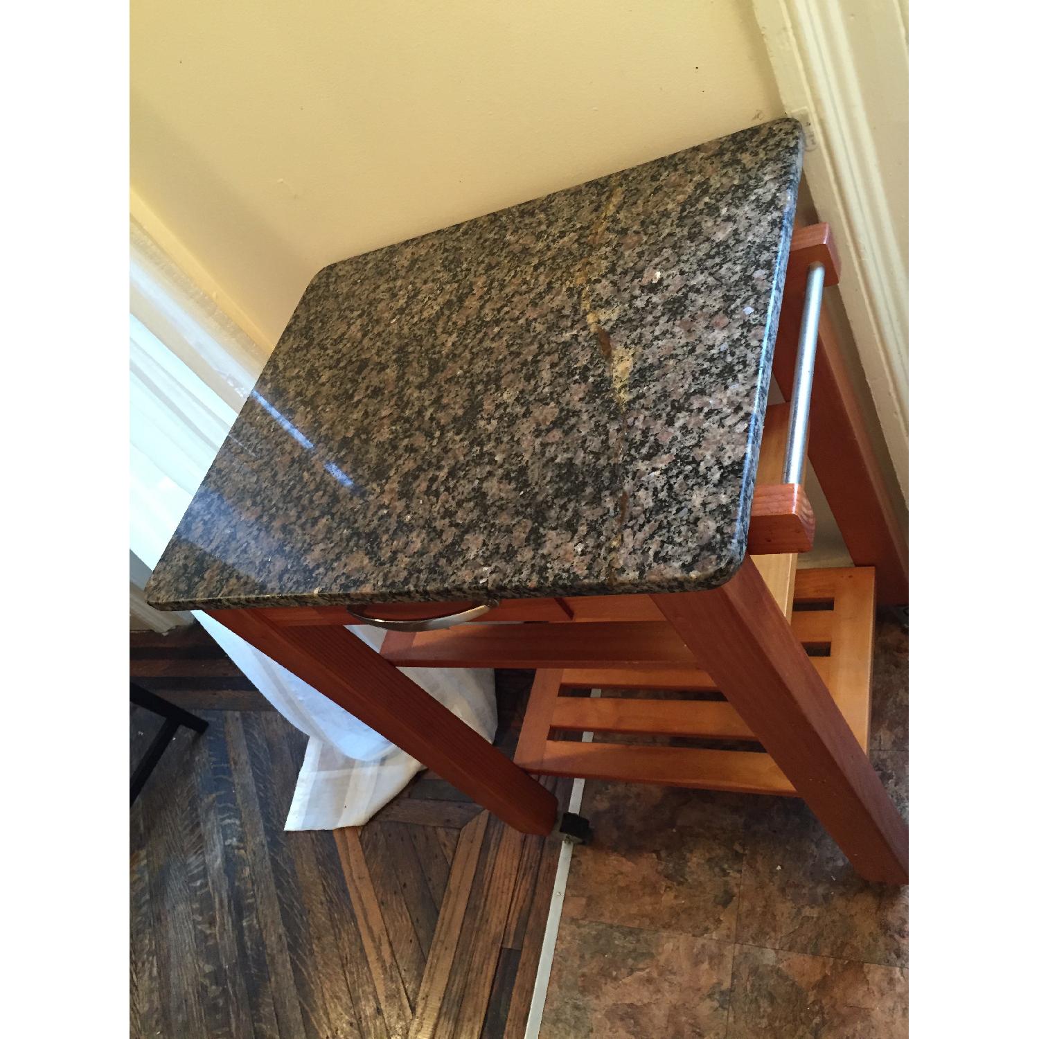 Marble & Wood Butcher's Block - image-2