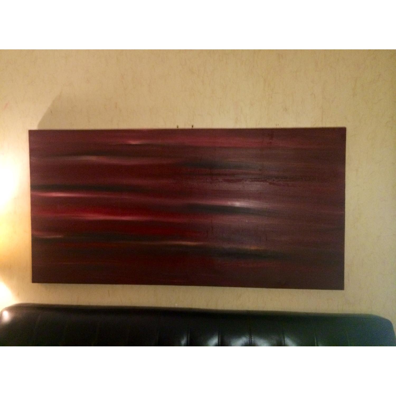 Rory Grieves Commissioned Red Horizon Canvas Painting - image-1