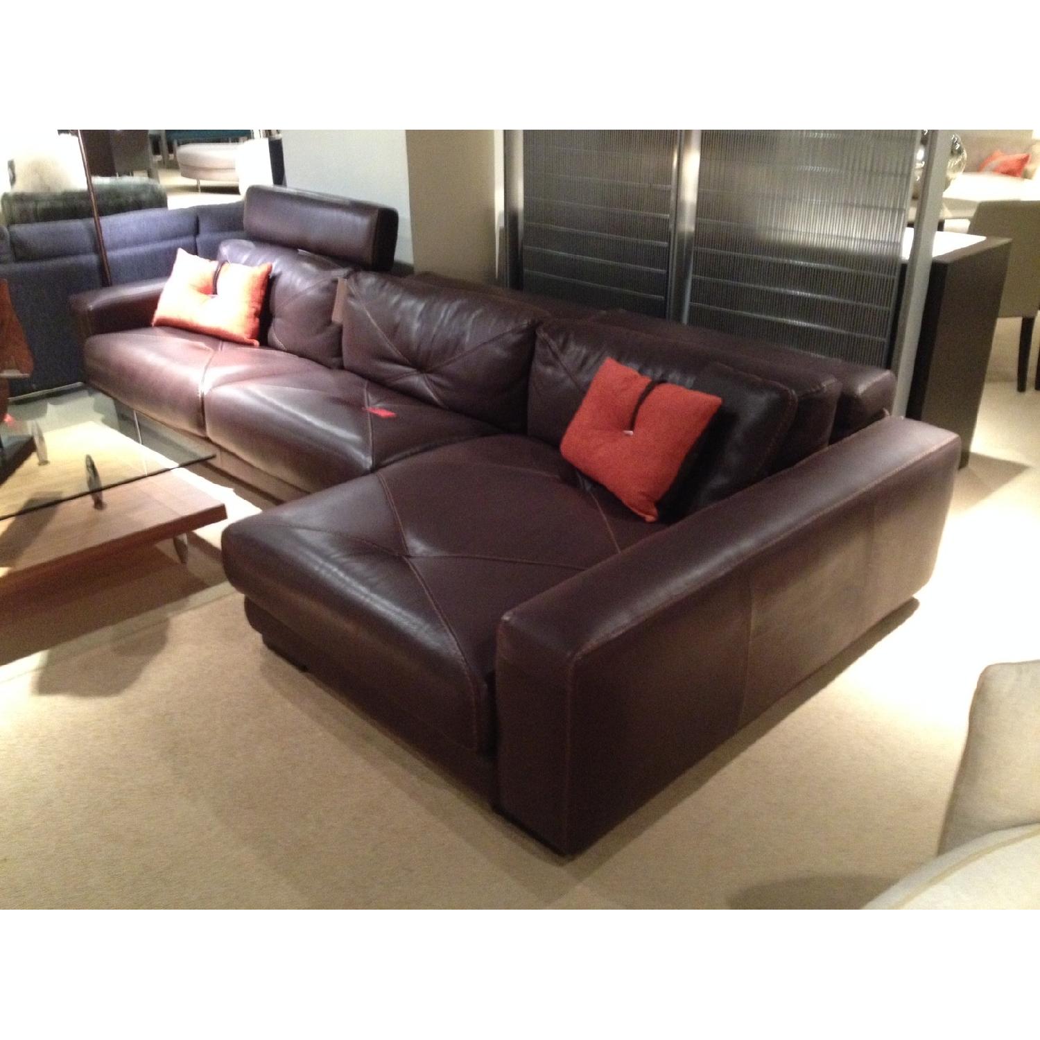 Theodore's Italian Leather Sectional - image-1