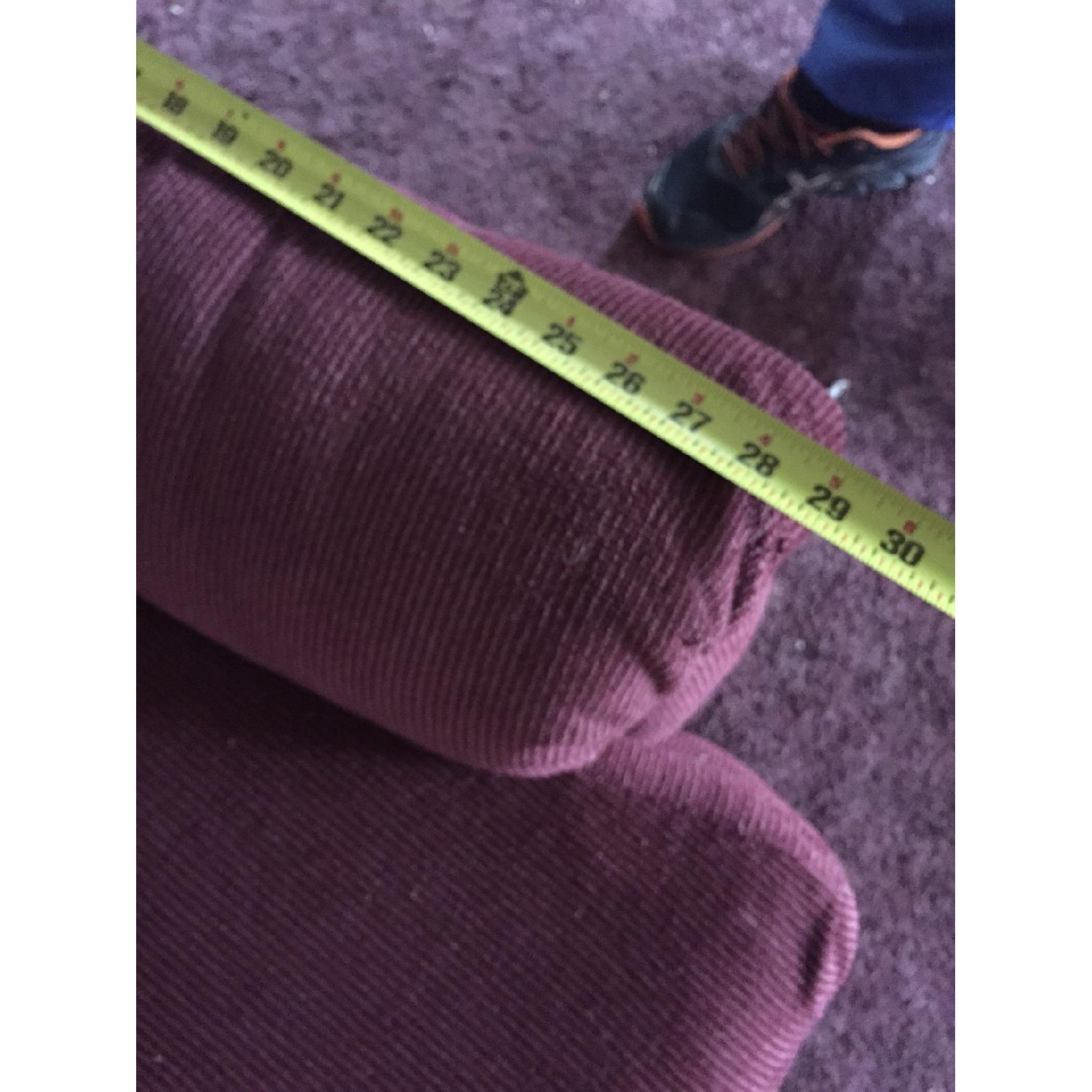 Red Fabric Recliner - image-1