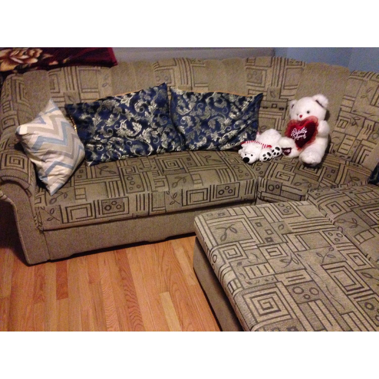 Sectional Sofa Bed w/ Storage - image-3