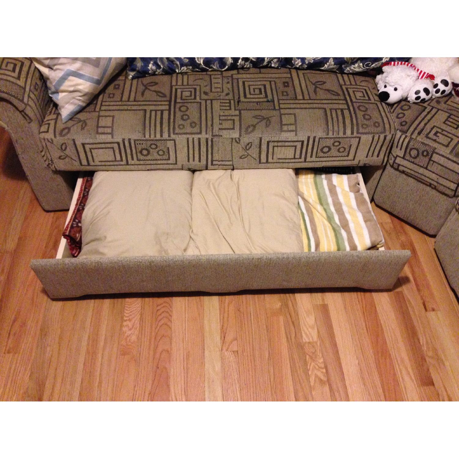 Sectional Sofa Bed w/ Storage - image-5