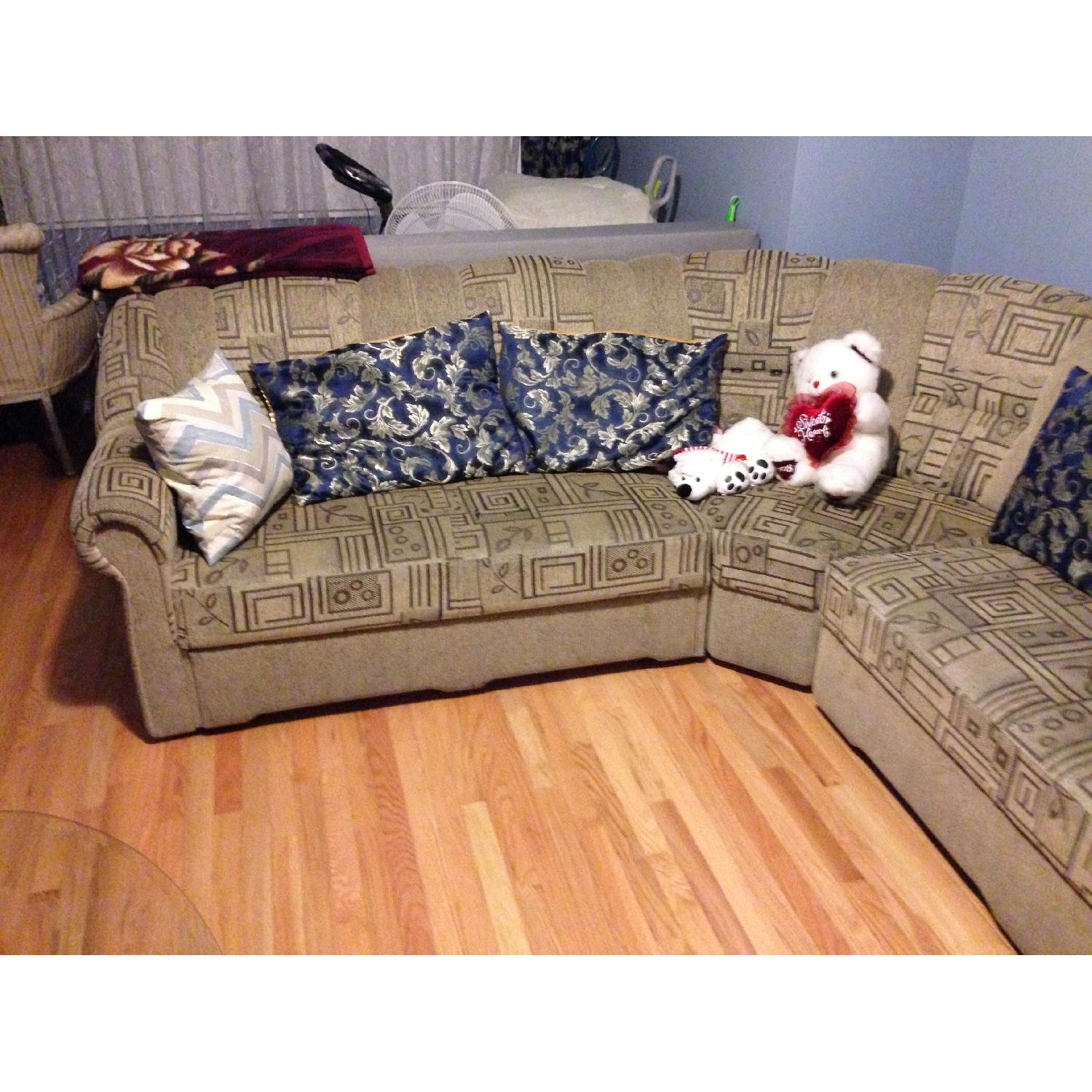 Sectional Sofa Bed w/ Storage - image-8